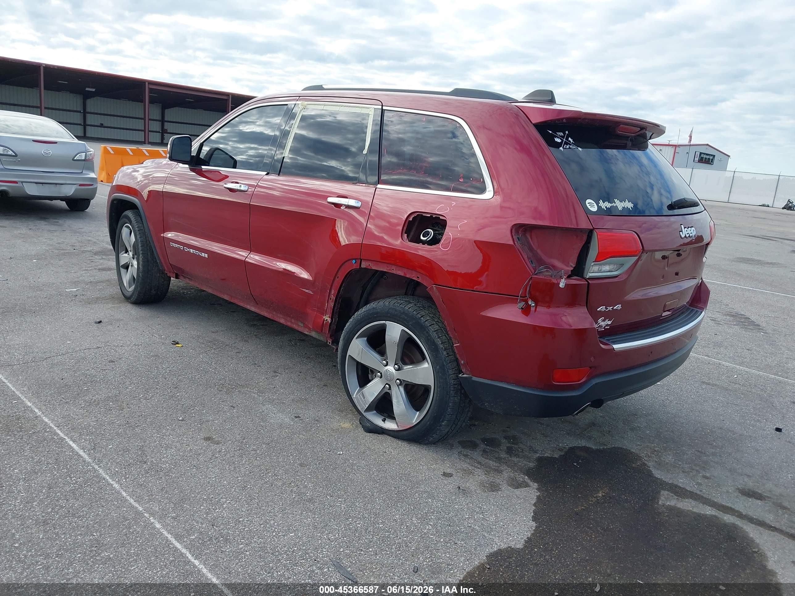 2014 Jeep Grand Cherokee Limited Red vin: 1C4RJFBG3EC486374