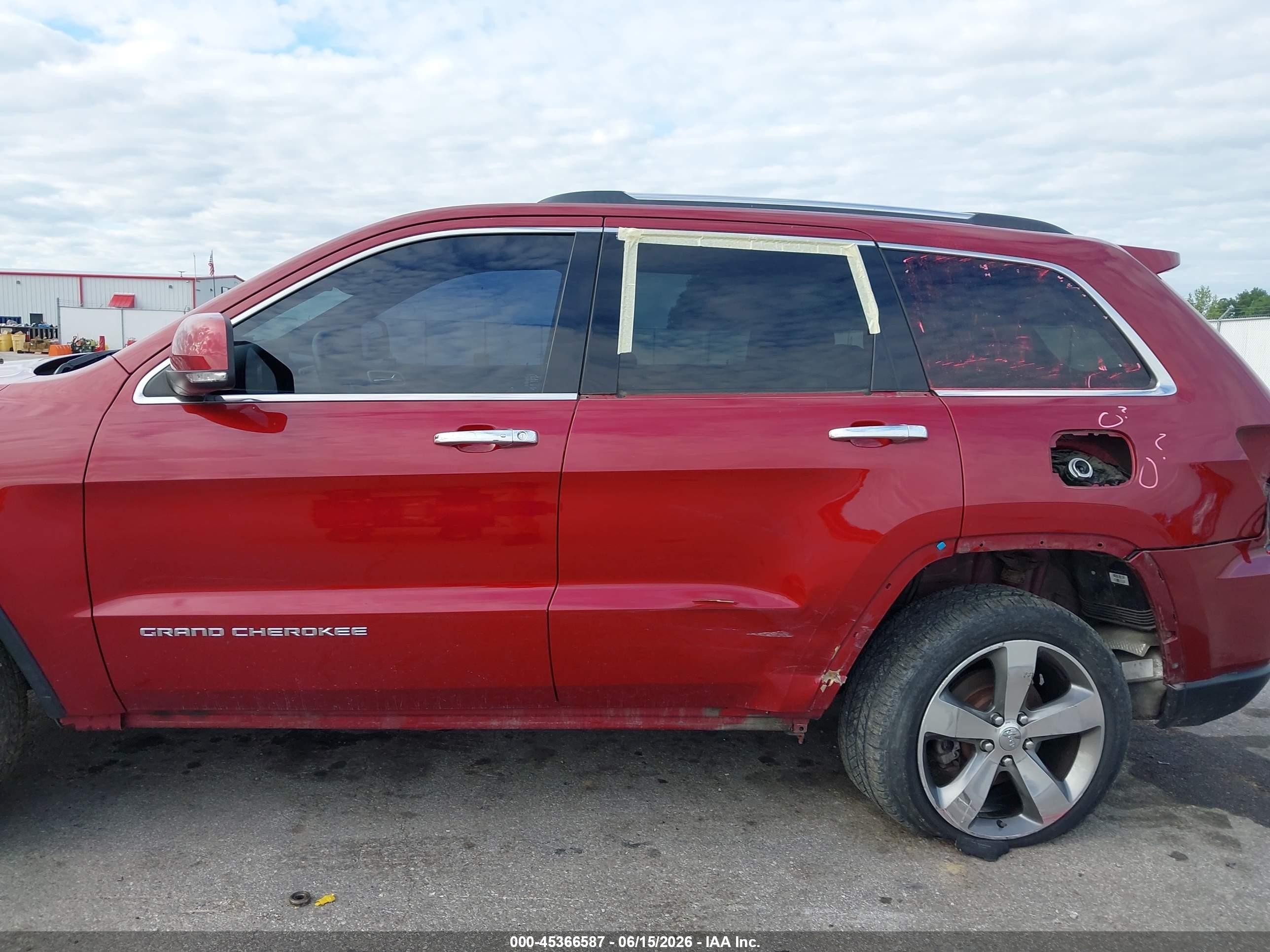 2014 Jeep Grand Cherokee Limited Red vin: 1C4RJFBG3EC486374