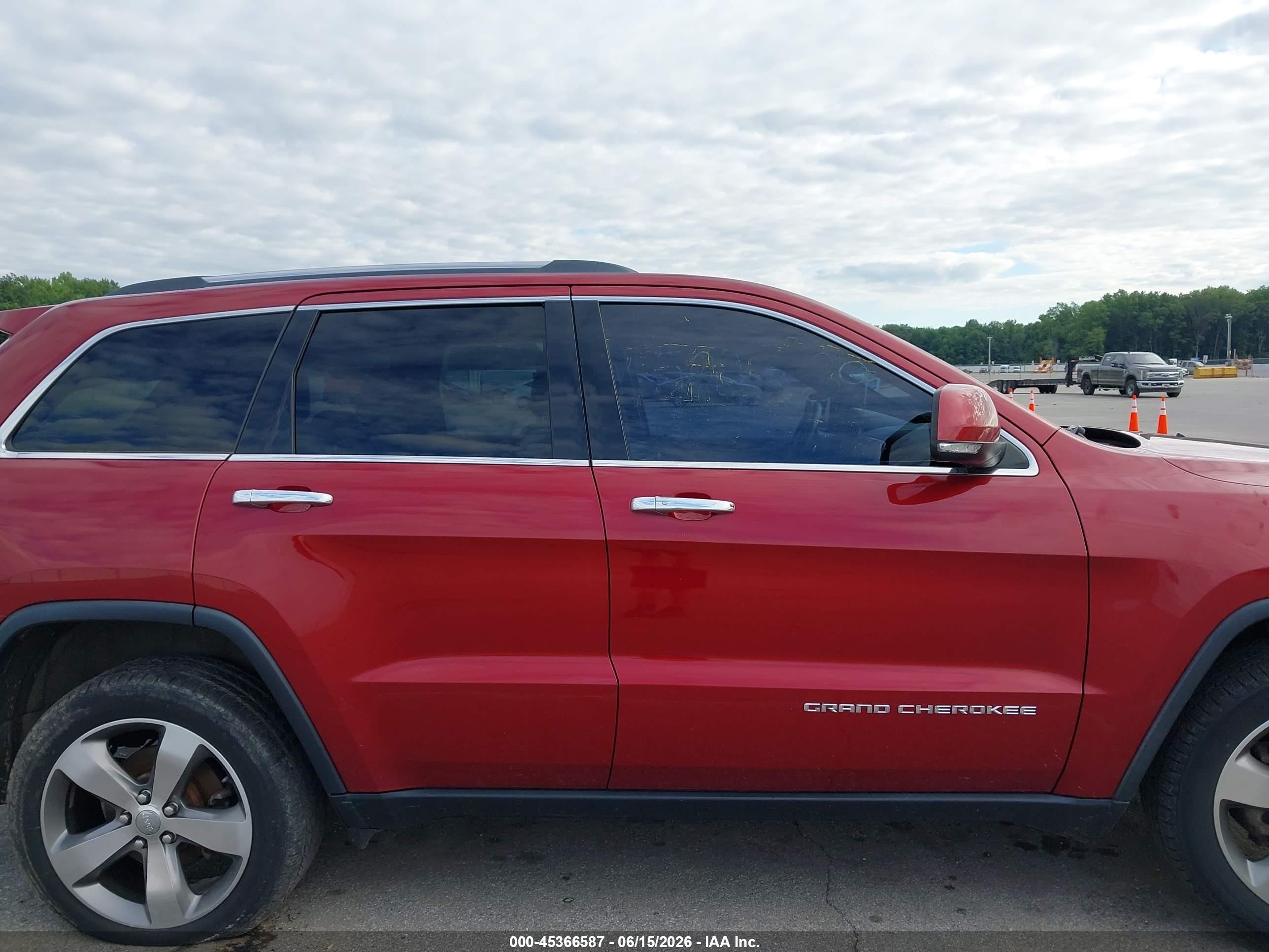 2014 Jeep Grand Cherokee Limited Red vin: 1C4RJFBG3EC486374