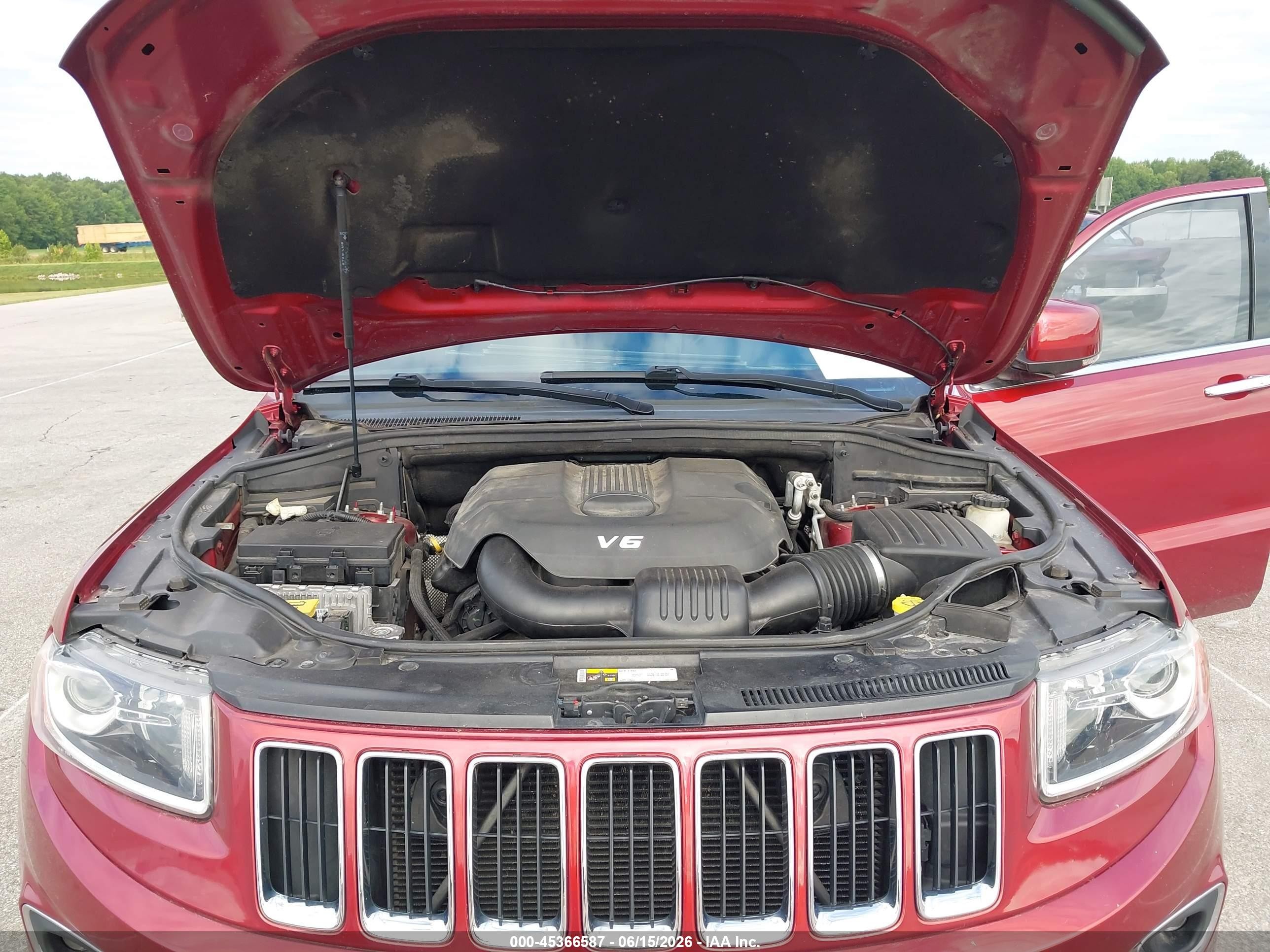 2014 Jeep Grand Cherokee Limited Red vin: 1C4RJFBG3EC486374