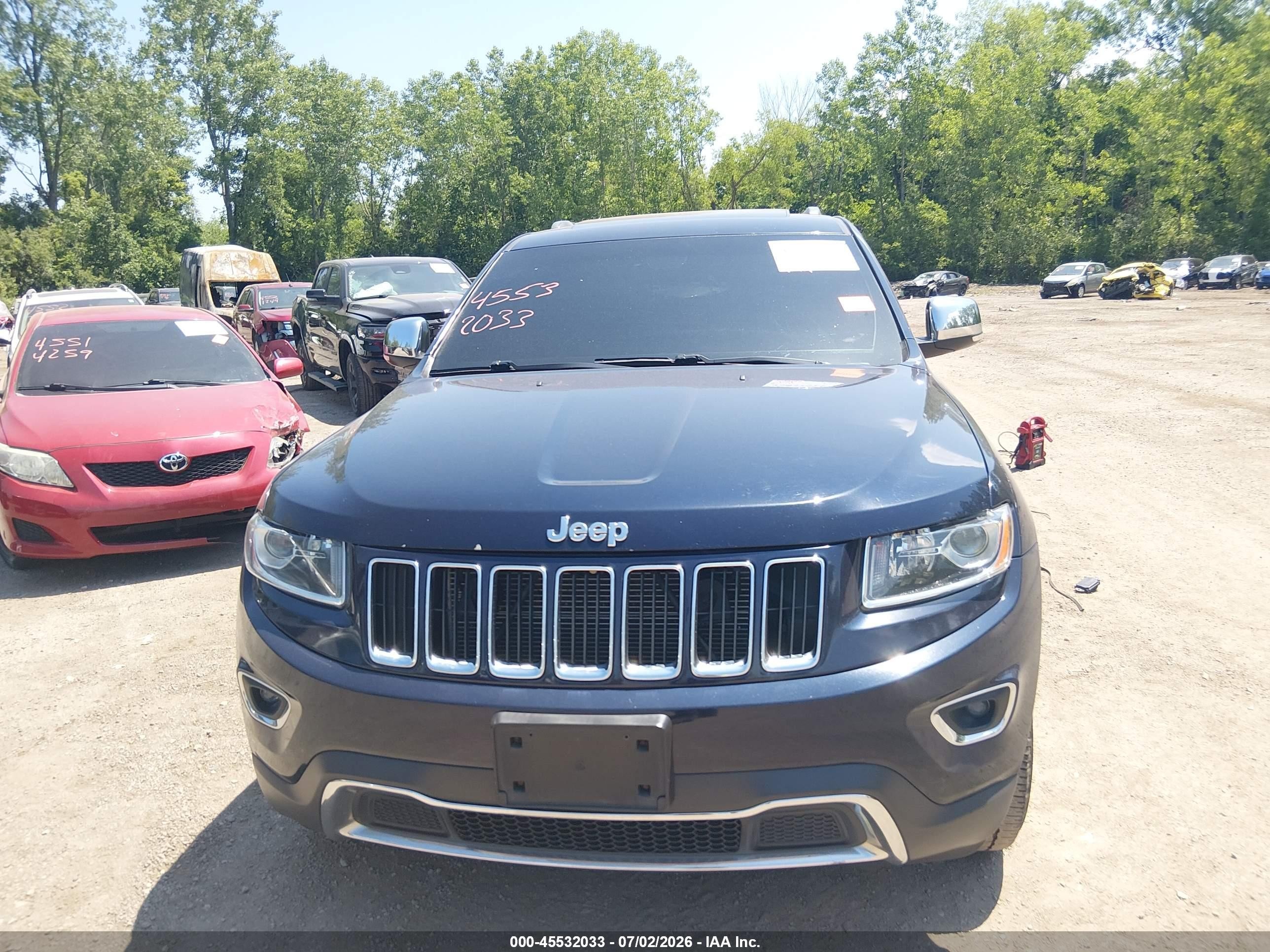 2014 Jeep Grand Cherokee Limited Blue vin: 1C4RJFBG3EC506168