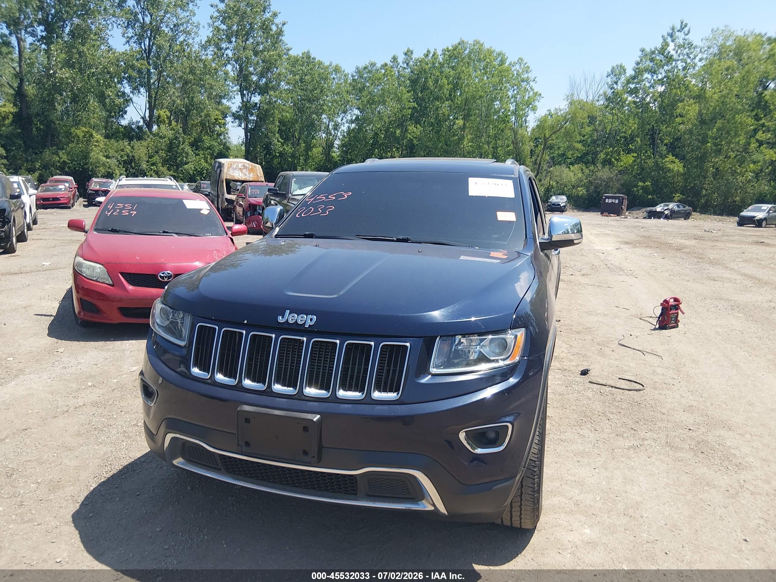 2014 Jeep Grand Cherokee Limited Blue vin: 1C4RJFBG3EC506168
