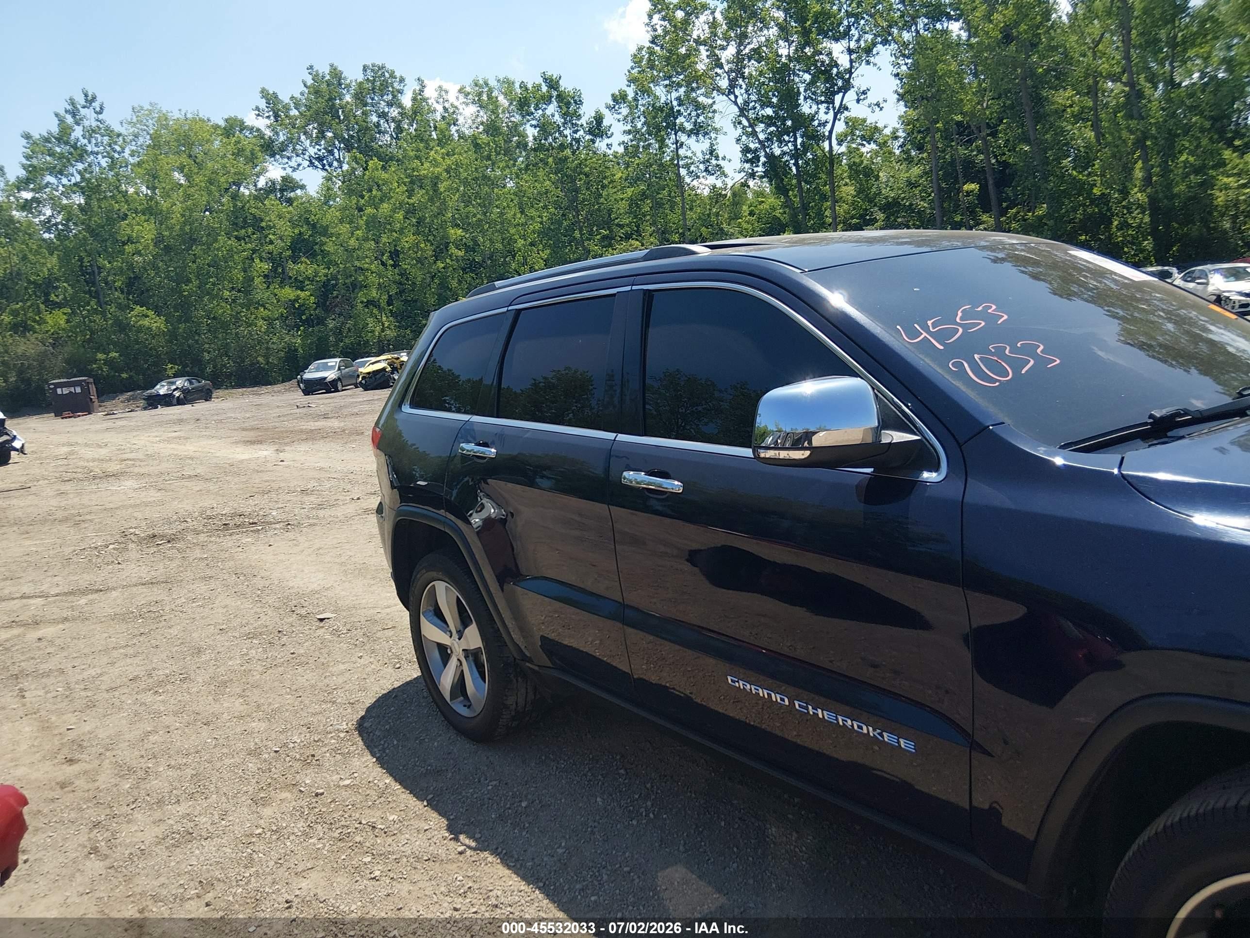 2014 Jeep Grand Cherokee Limited Blue vin: 1C4RJFBG3EC506168