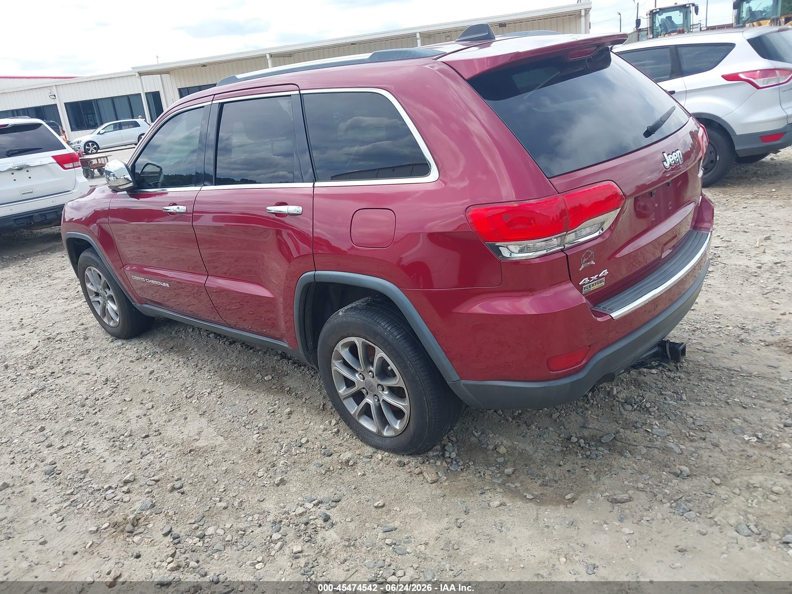 2014 Jeep Grand Cherokee Limited Maroon vin: 1C4RJFBG3EC526386