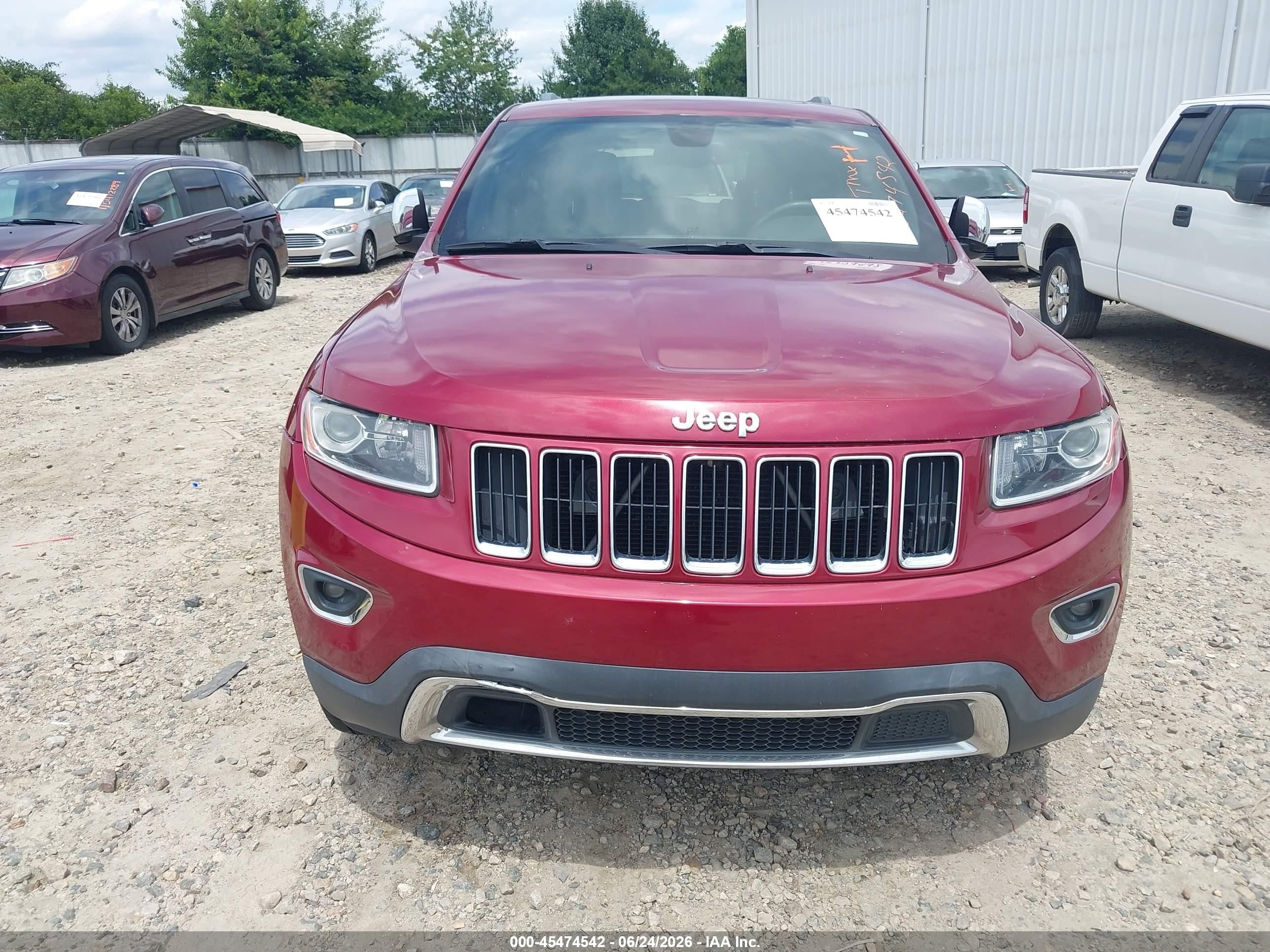 2014 Jeep Grand Cherokee Limited Maroon vin: 1C4RJFBG3EC526386