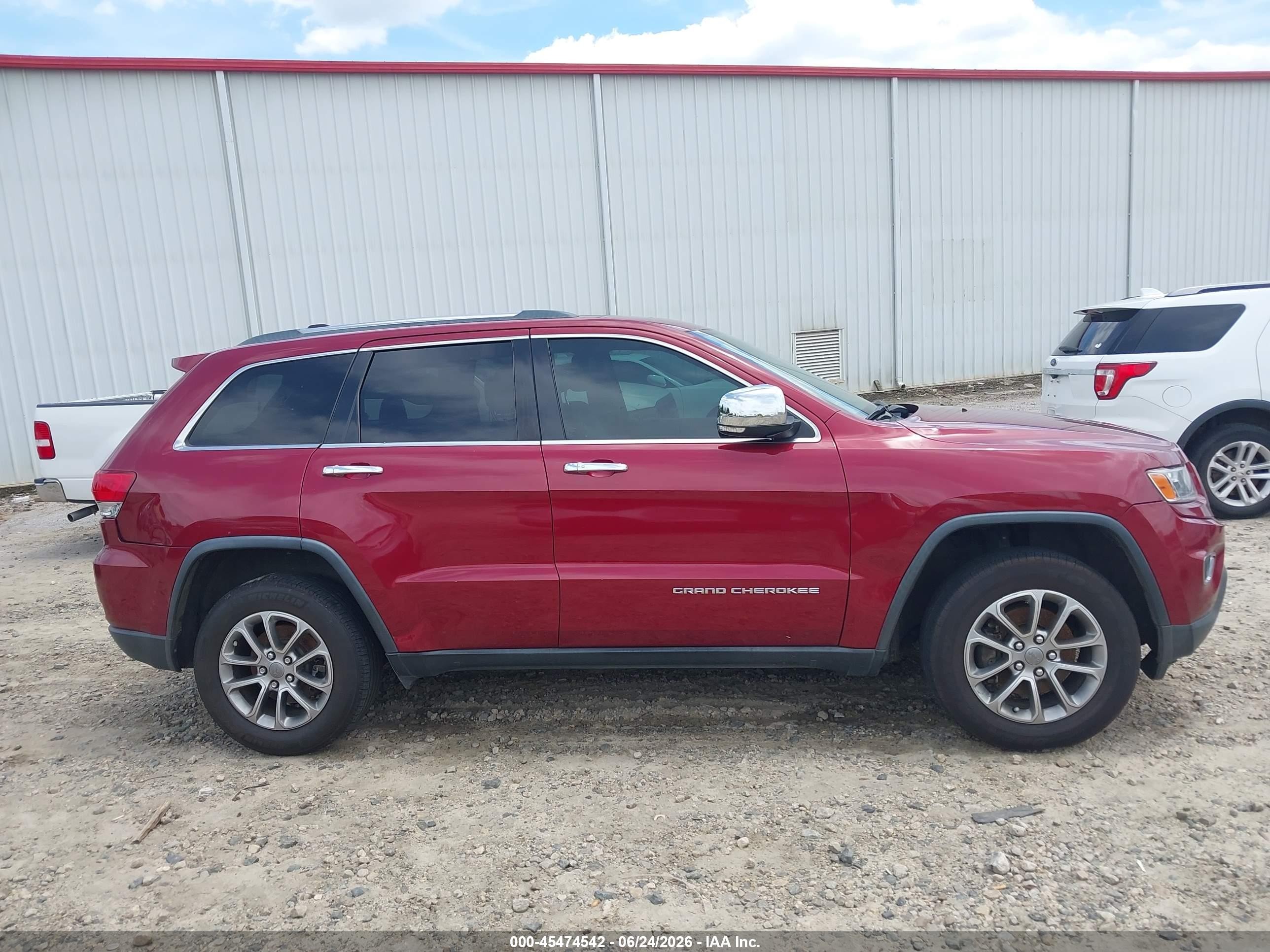 2014 Jeep Grand Cherokee Limited Maroon vin: 1C4RJFBG3EC526386