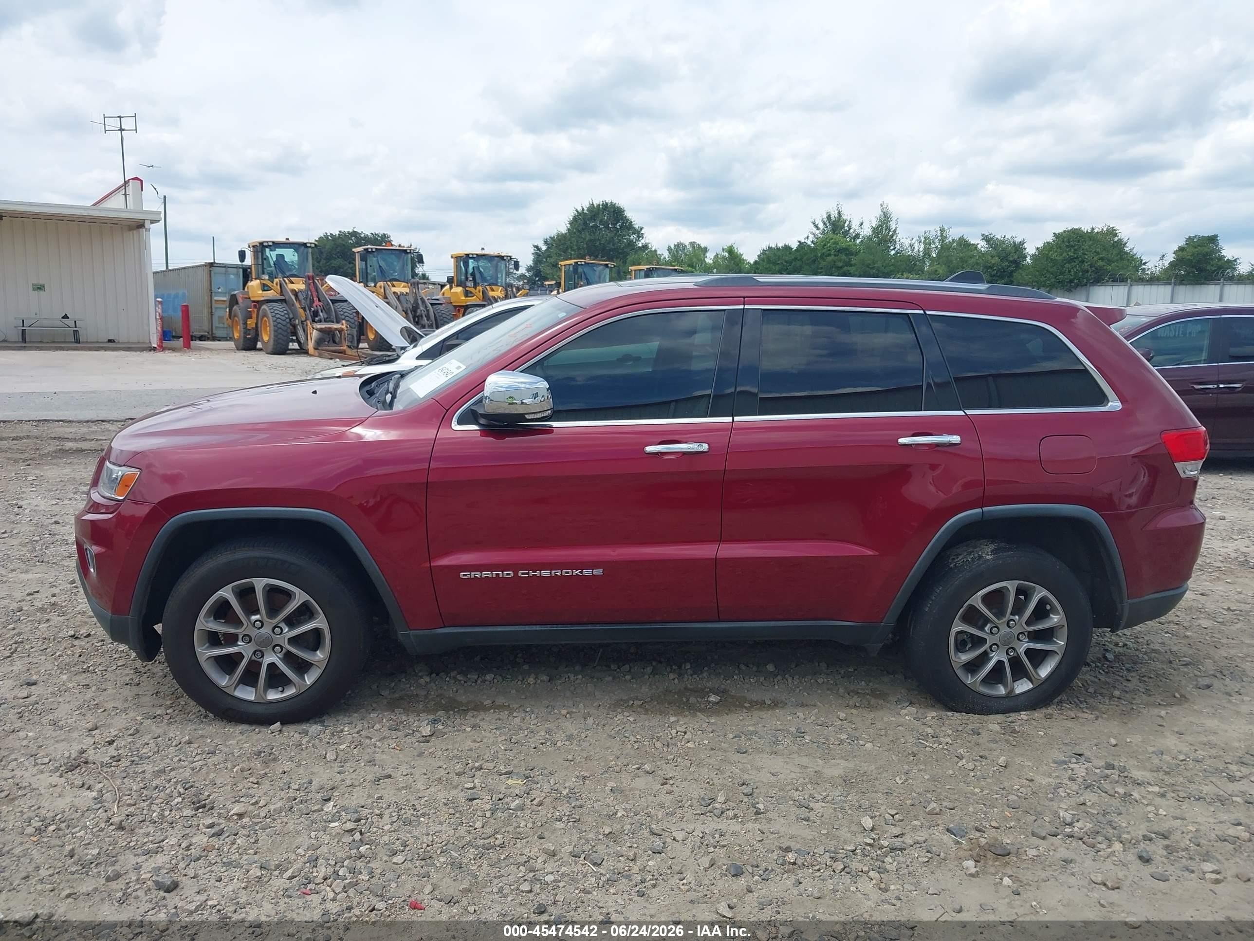 2014 Jeep Grand Cherokee Limited Maroon vin: 1C4RJFBG3EC526386