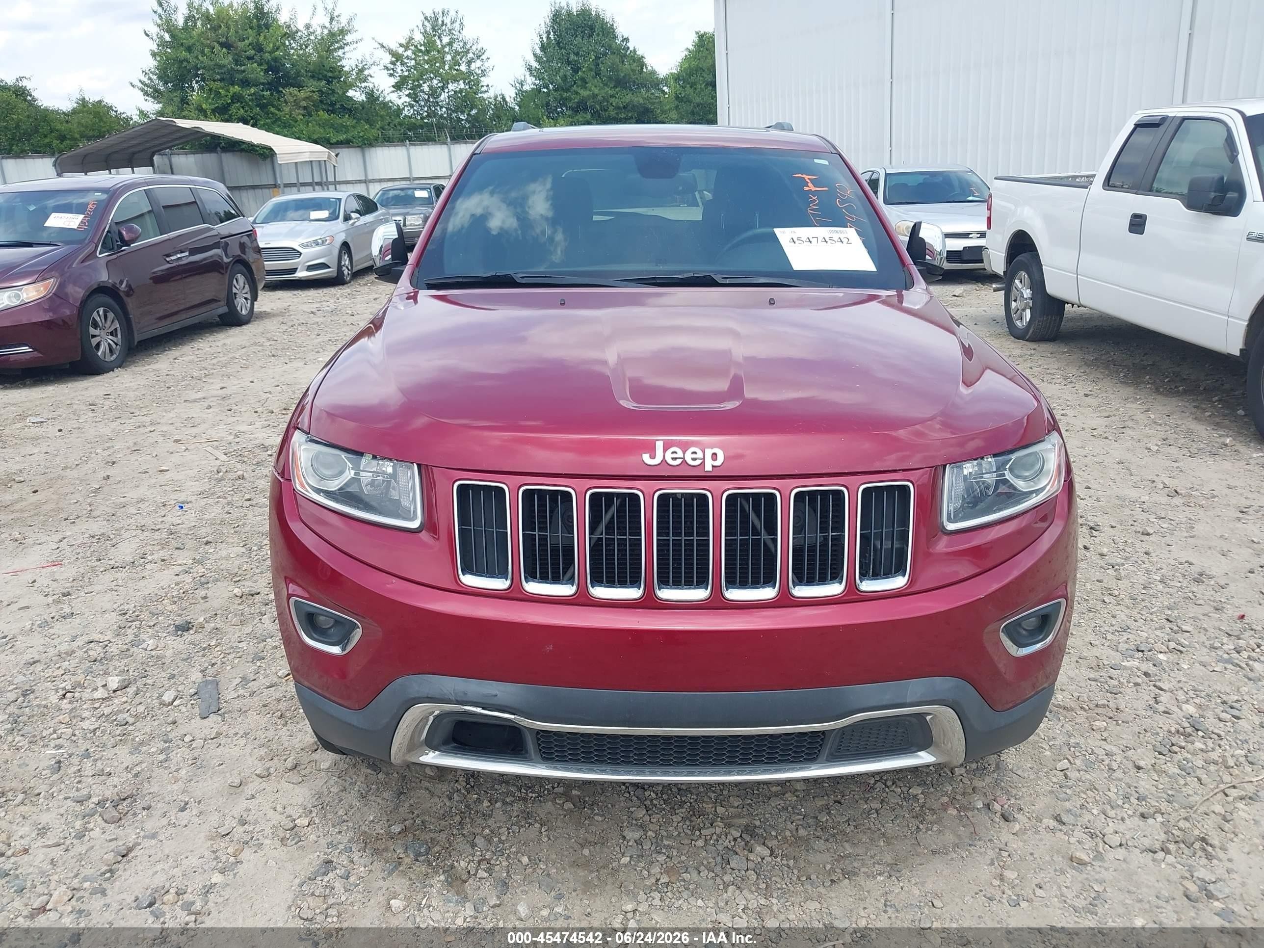 2014 Jeep Grand Cherokee Limited Maroon vin: 1C4RJFBG3EC526386
