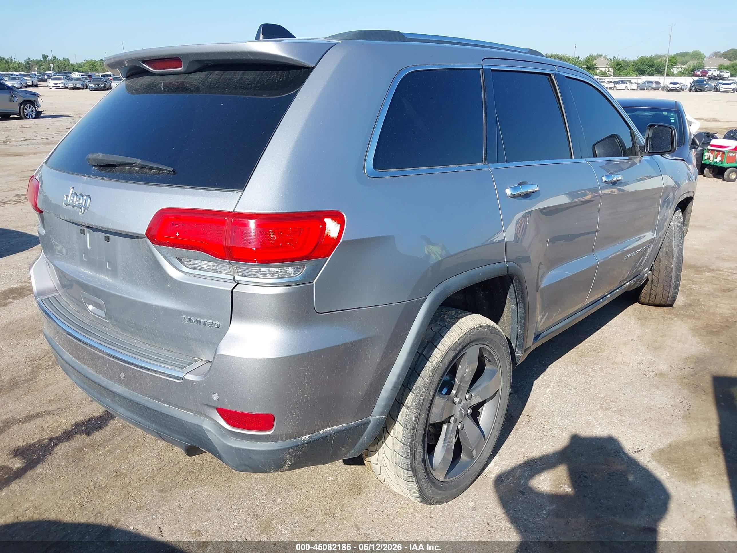 2014 Jeep Grand Cherokee Limited Silver vin: 1C4RJFBG3EC527781