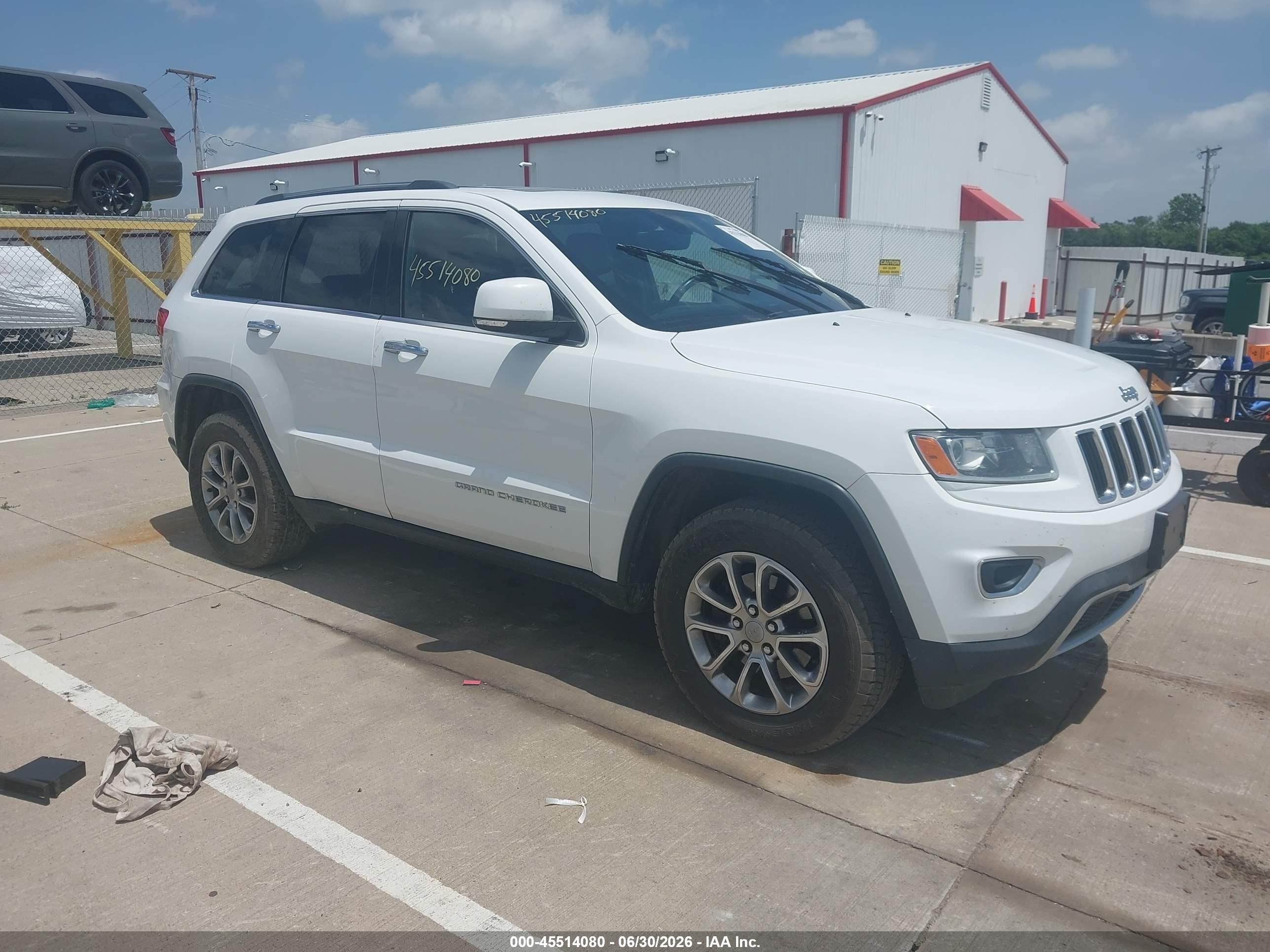 2014 Jeep Grand Cherokee Limited Белый vin: 1C4RJFBG3EC546346