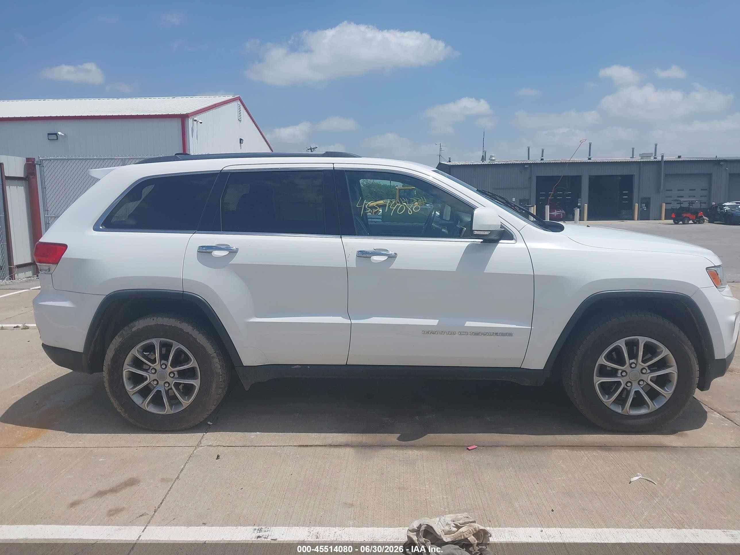 2014 Jeep Grand Cherokee Limited Белый vin: 1C4RJFBG3EC546346