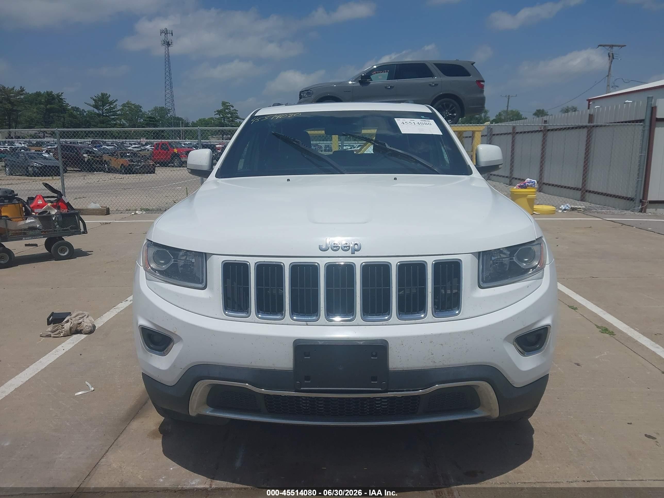 2014 Jeep Grand Cherokee Limited Белый vin: 1C4RJFBG3EC546346