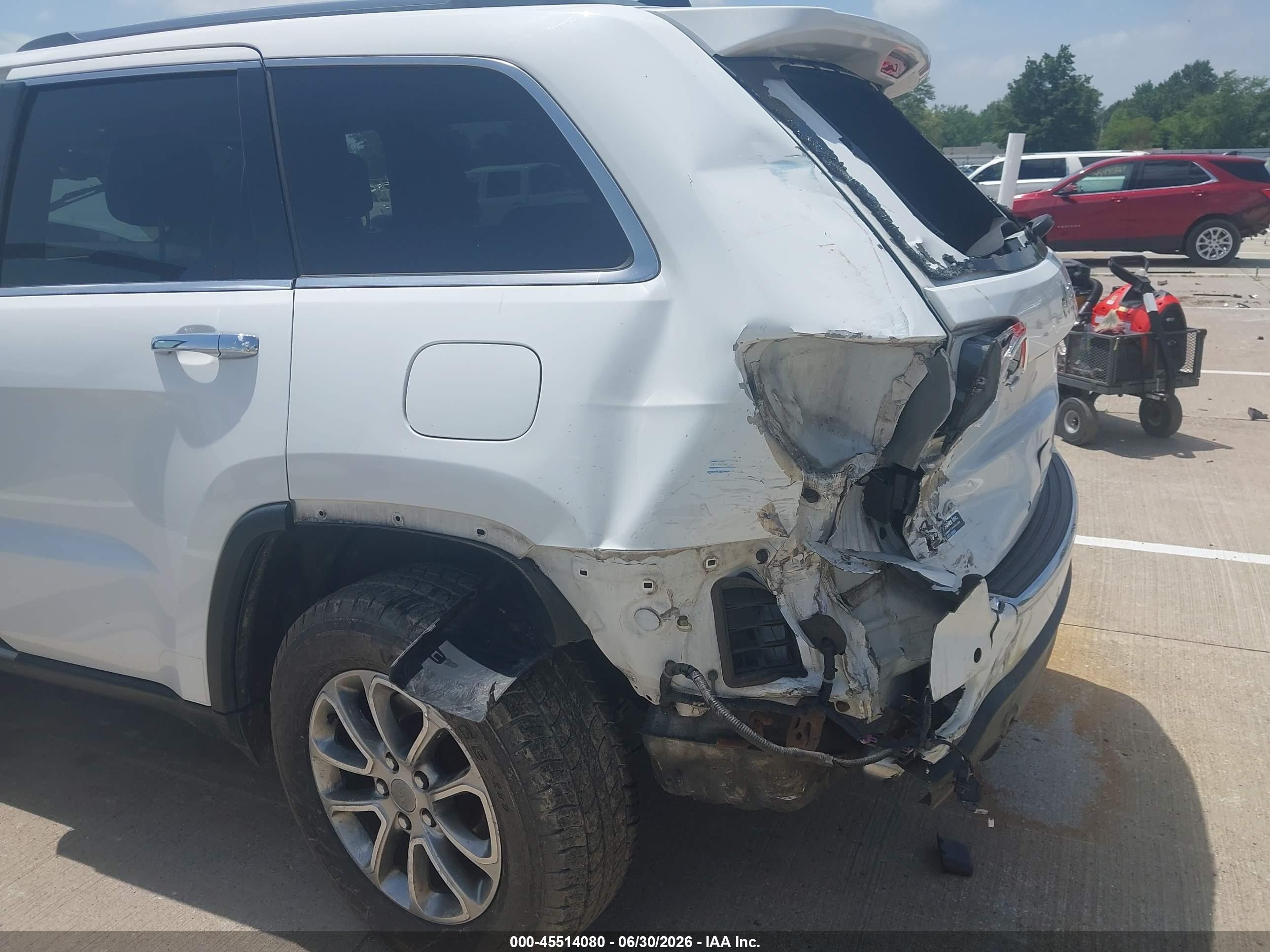 2014 Jeep Grand Cherokee Limited Белый vin: 1C4RJFBG3EC546346