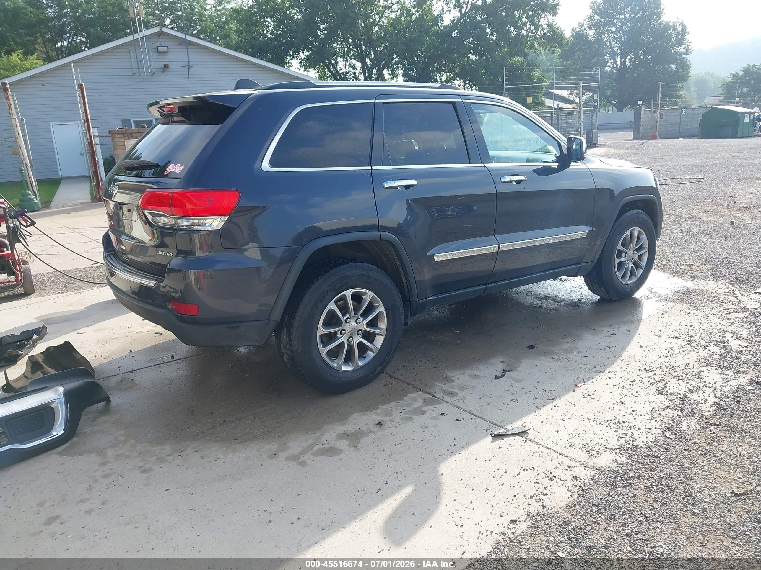 2014 Jeep Grand Cherokee Limited Black vin: 1C4RJFBG3EC579542