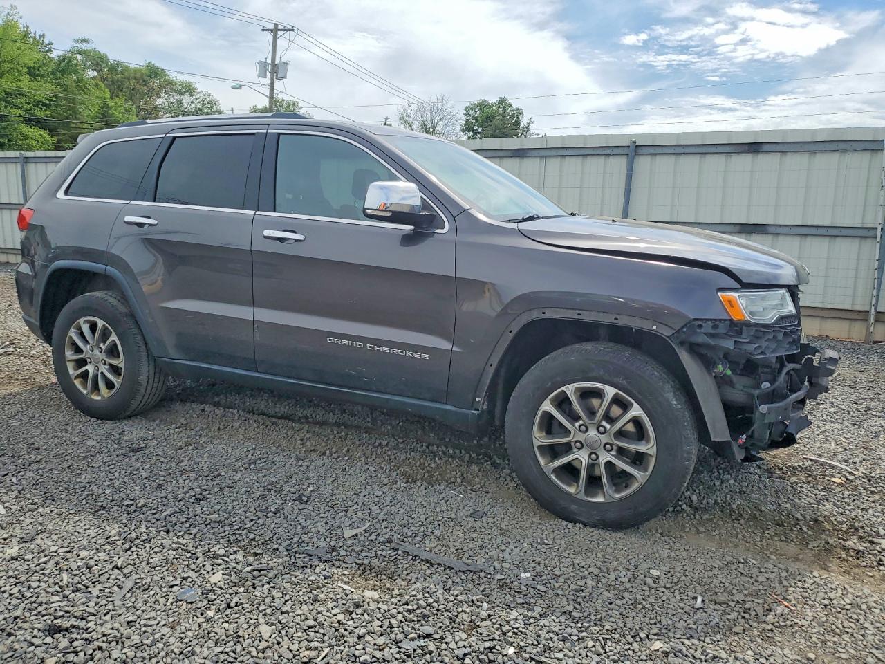 2015 Jeep Grand Cherokee Limited Серый vin: 1C4RJFBG3FC104362