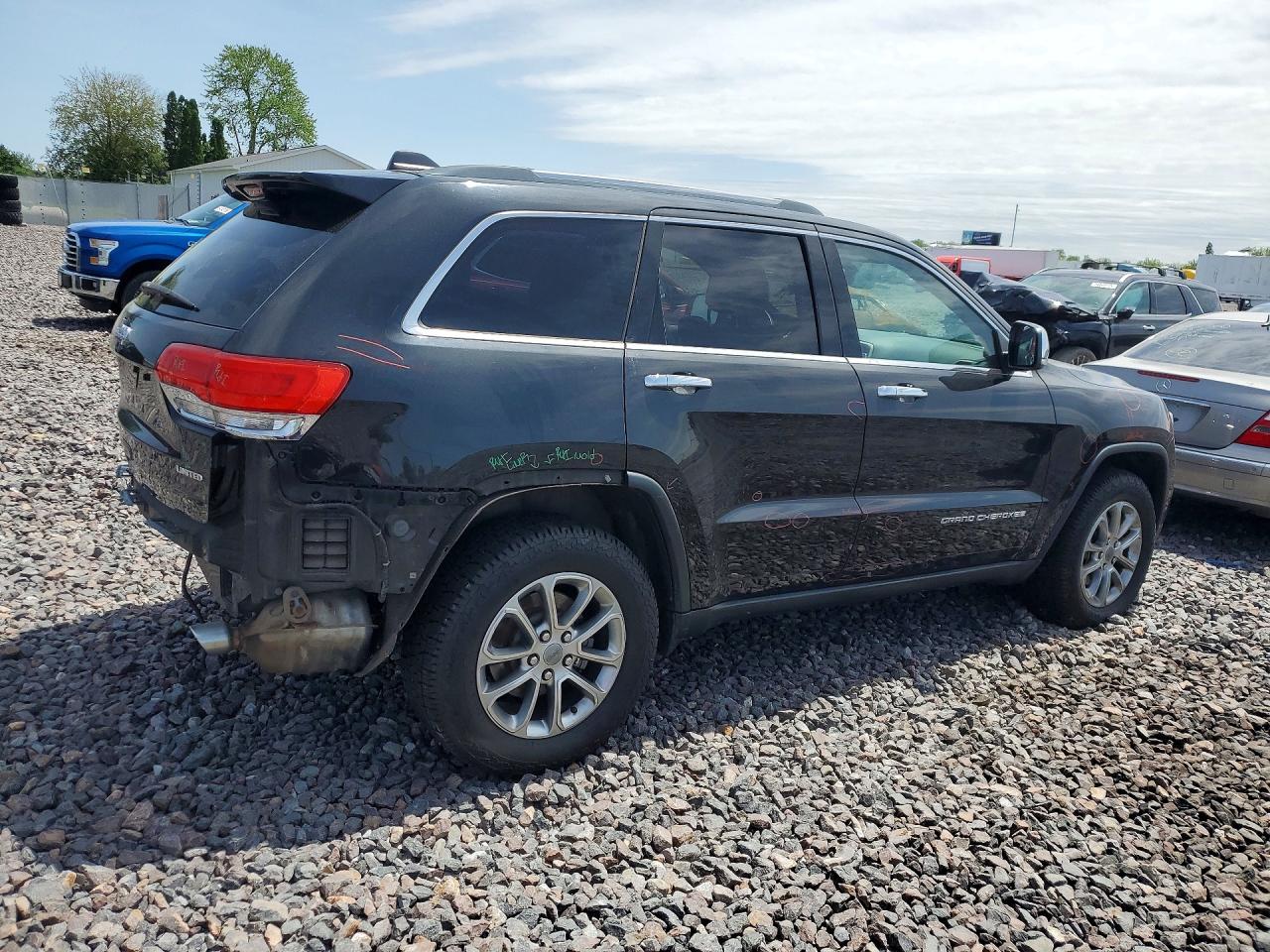 2015 Jeep Grand Cherokee Limited Black vin: 1C4RJFBG3FC205370