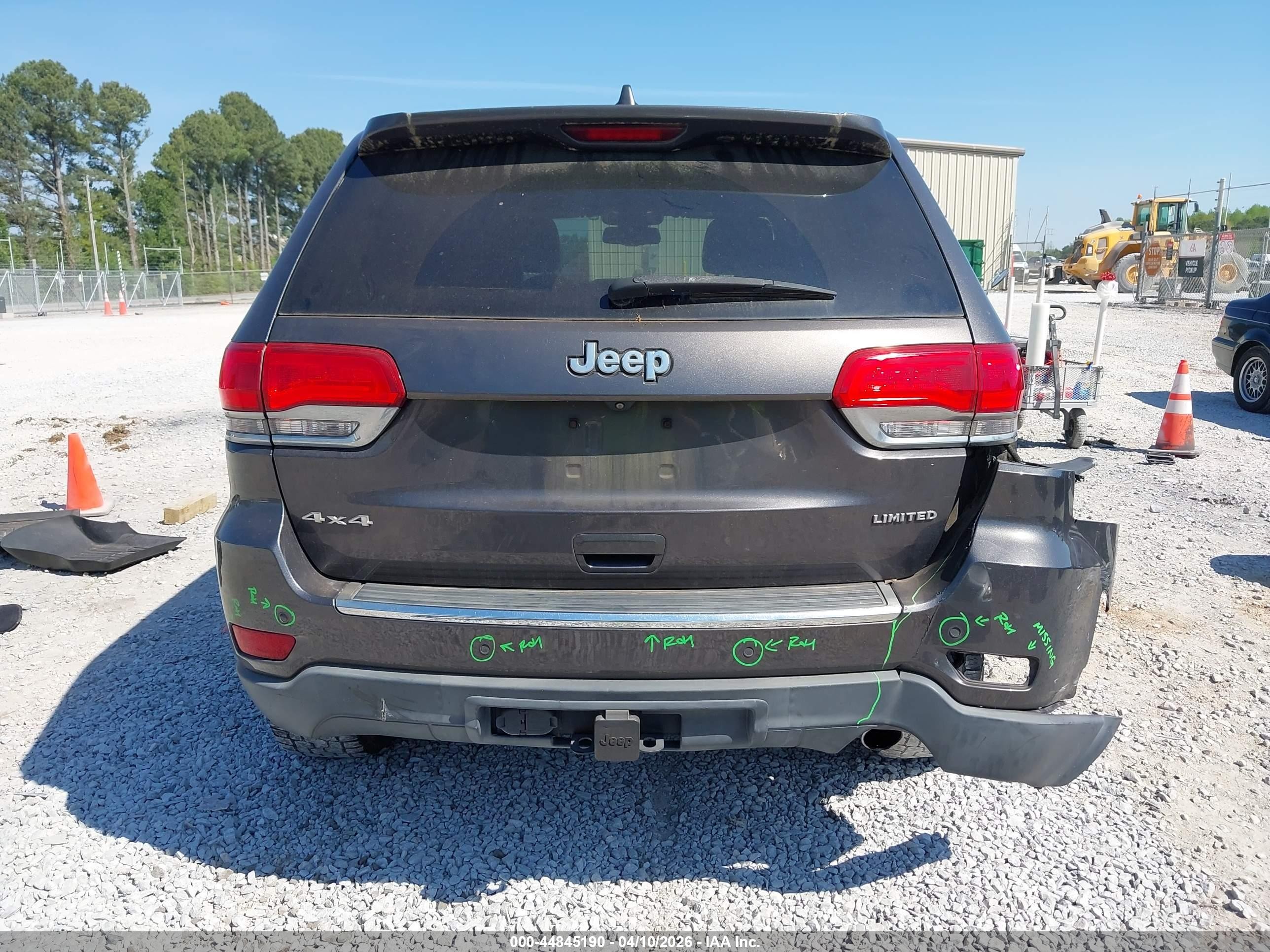 2015 Jeep Grand Cherokee Limited Gray vin: 1C4RJFBG3FC212335