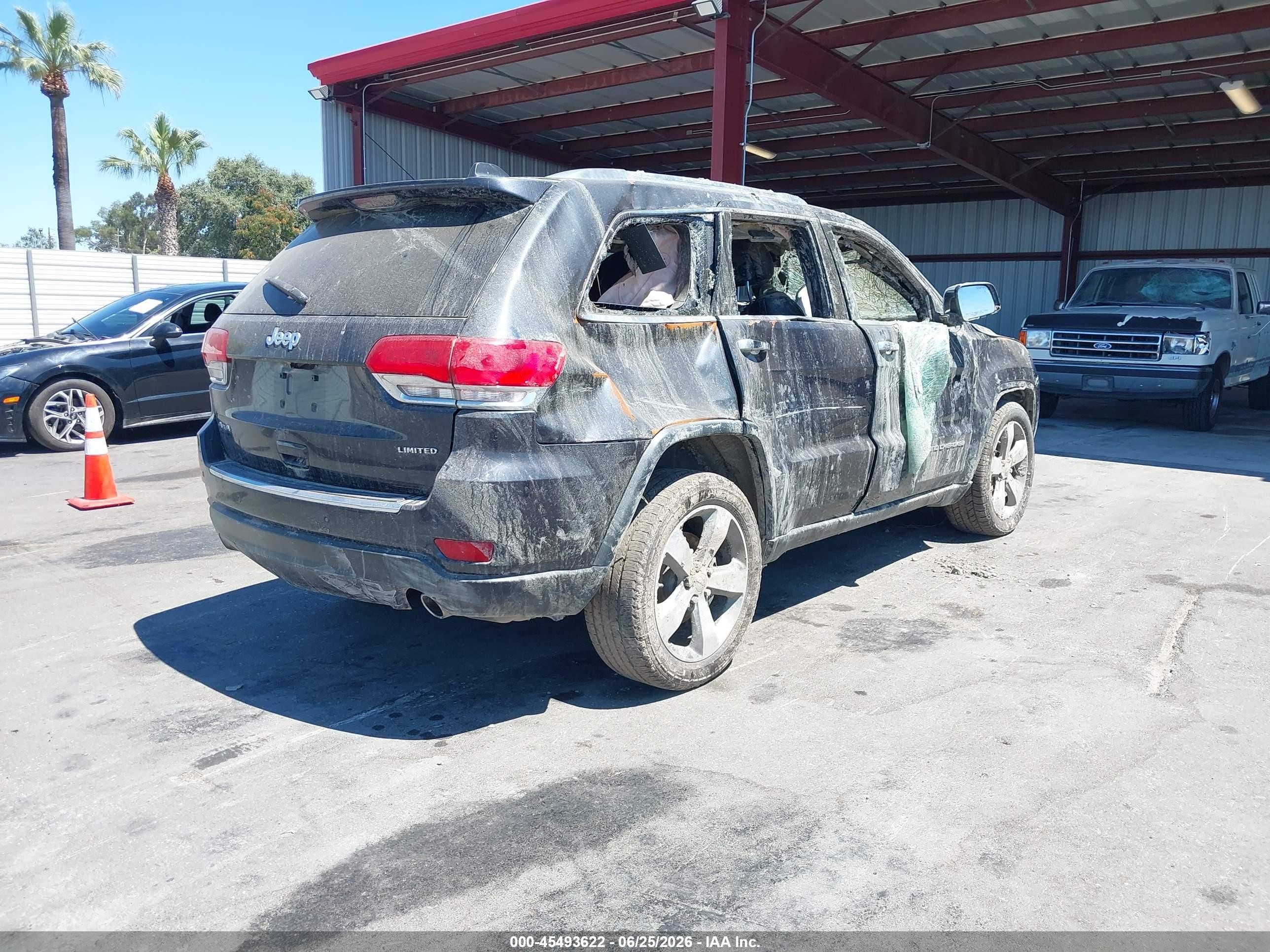 2015 Jeep Grand Cherokee Limited Black vin: 1C4RJFBG3FC238434