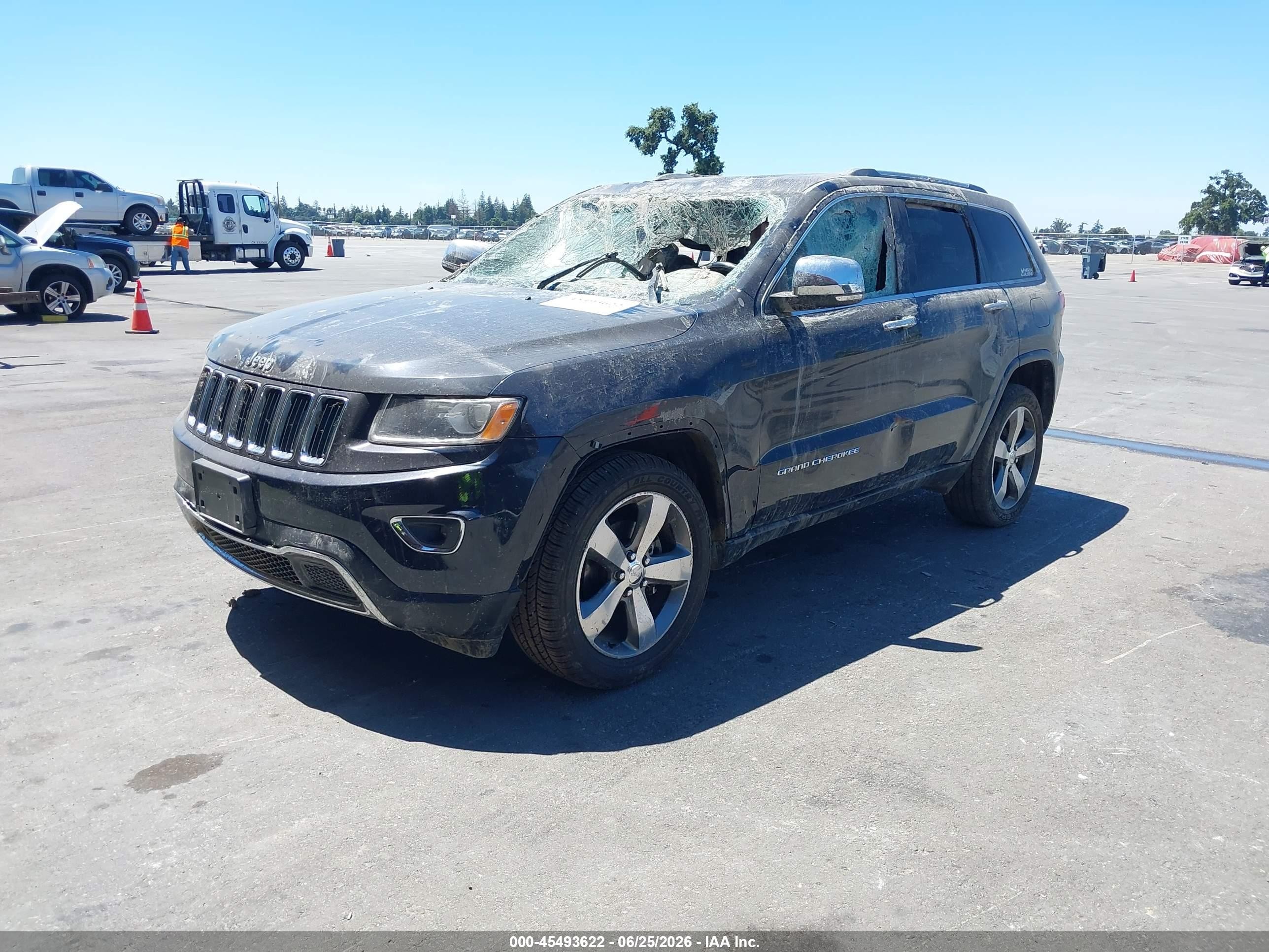 2015 Jeep Grand Cherokee Limited Black vin: 1C4RJFBG3FC238434