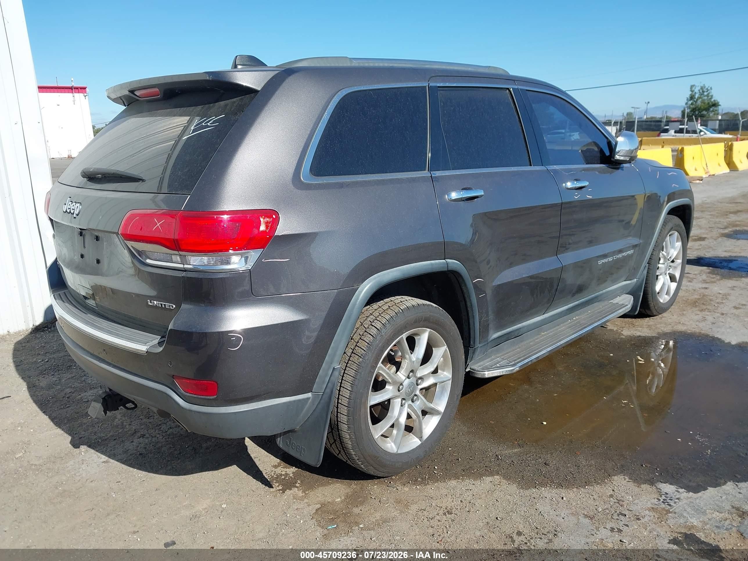 2015 Jeep Grand Cherokee Limited Gray vin: 1C4RJFBG3FC637490