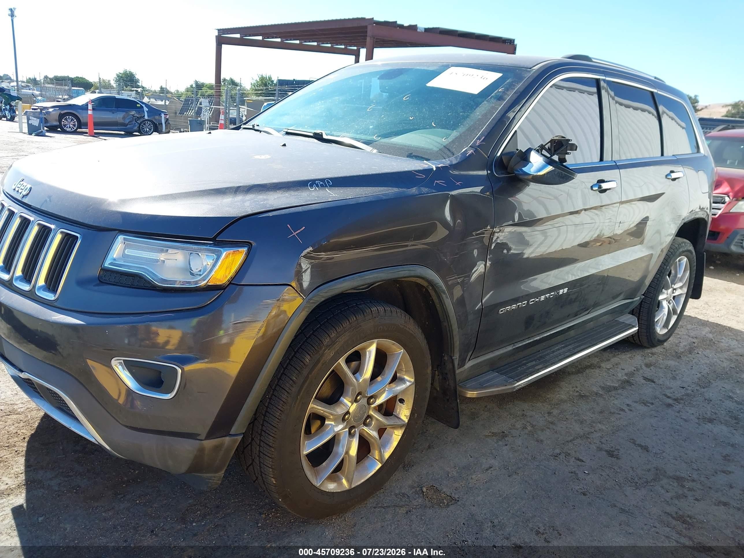 2015 Jeep Grand Cherokee Limited Gray vin: 1C4RJFBG3FC637490