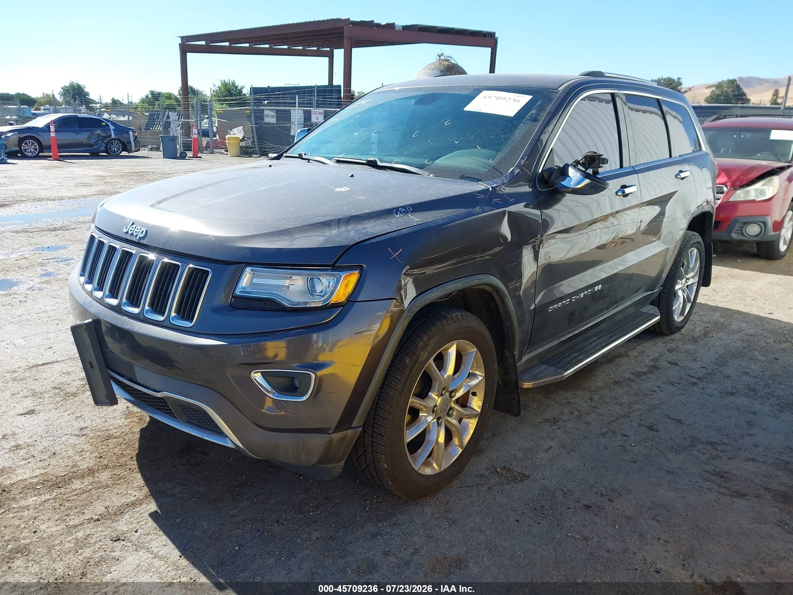 2015 Jeep Grand Cherokee Limited Gray vin: 1C4RJFBG3FC637490