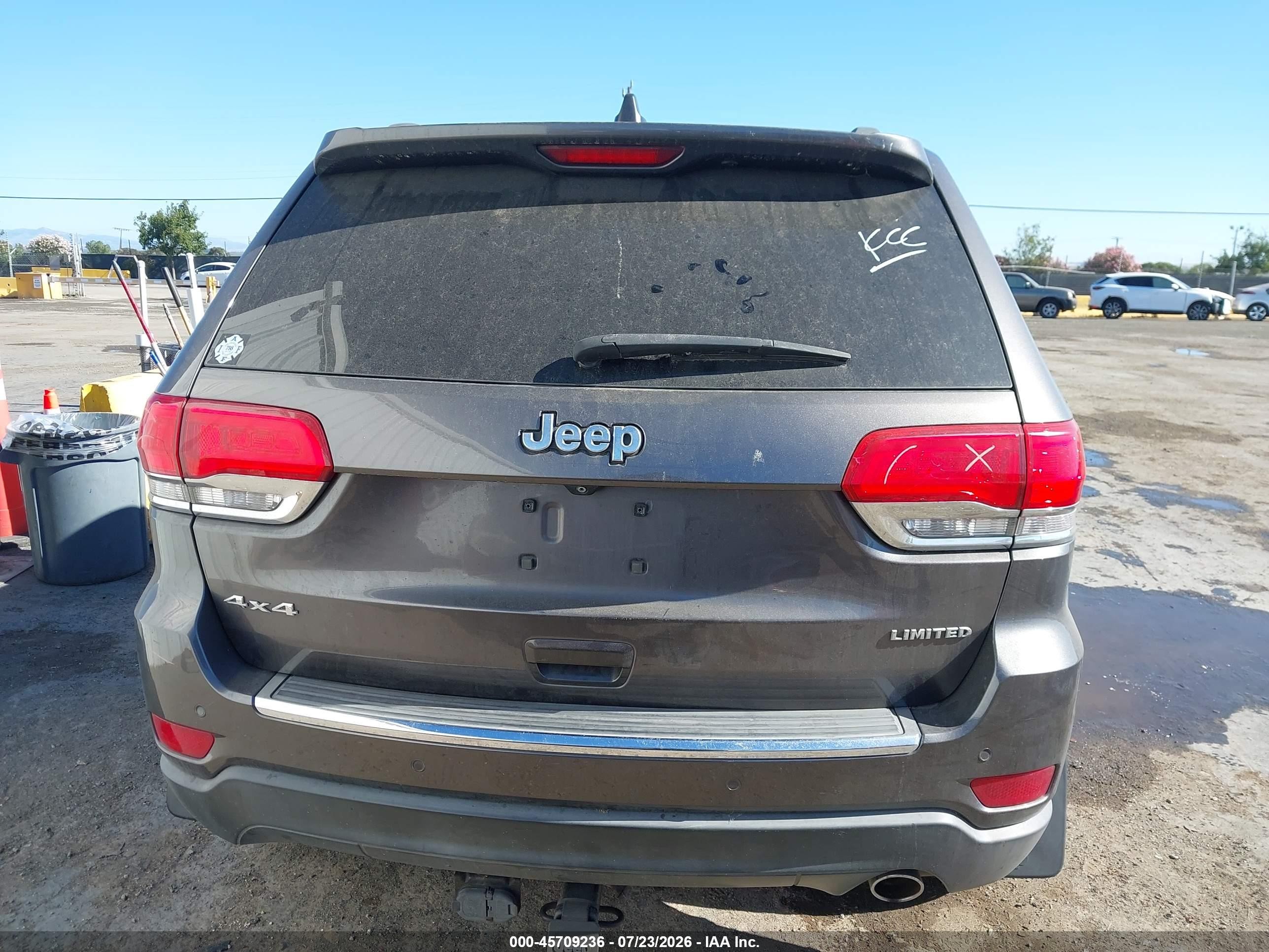 2015 Jeep Grand Cherokee Limited Gray vin: 1C4RJFBG3FC637490