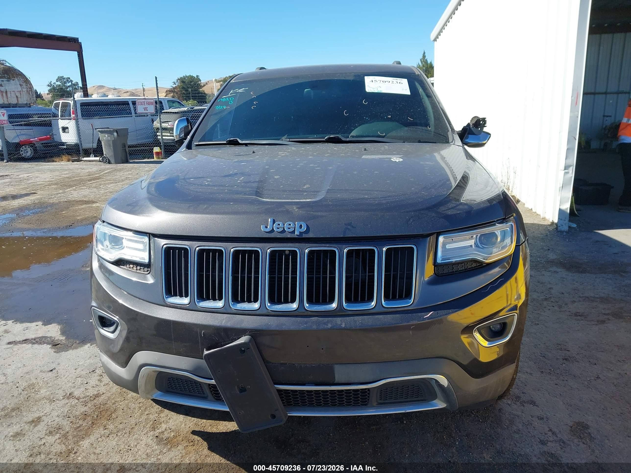 2015 Jeep Grand Cherokee Limited Gray vin: 1C4RJFBG3FC637490