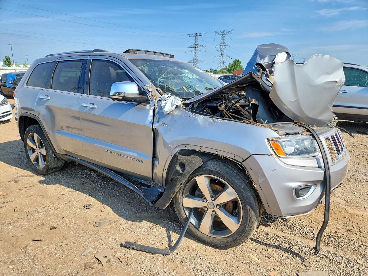 2015 Jeep Grand Cherokee Limited Silver vin: 1C4RJFBG3FC645623