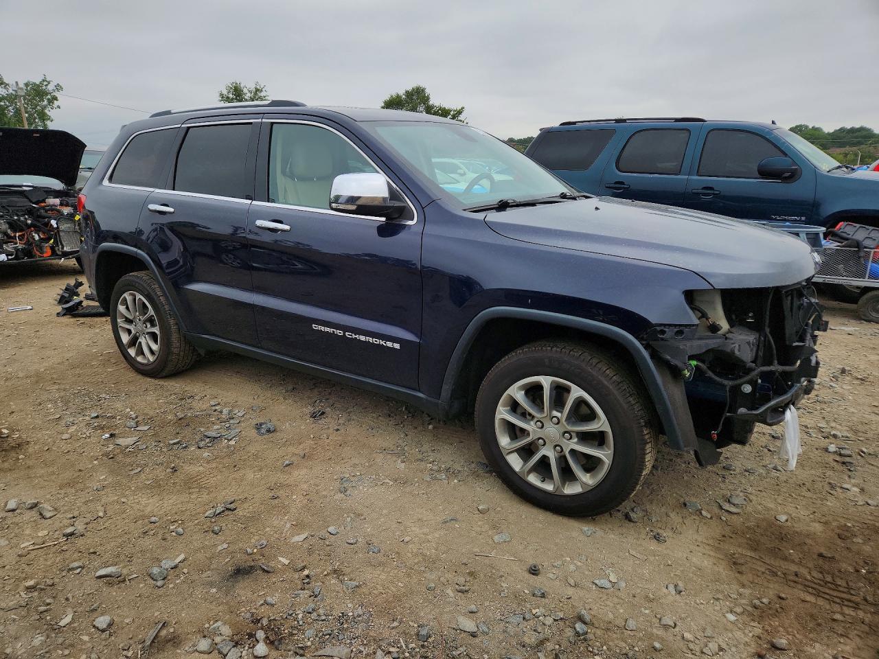 2015 Jeep Grand Cherokee Limited Blue vin: 1C4RJFBG3FC659666