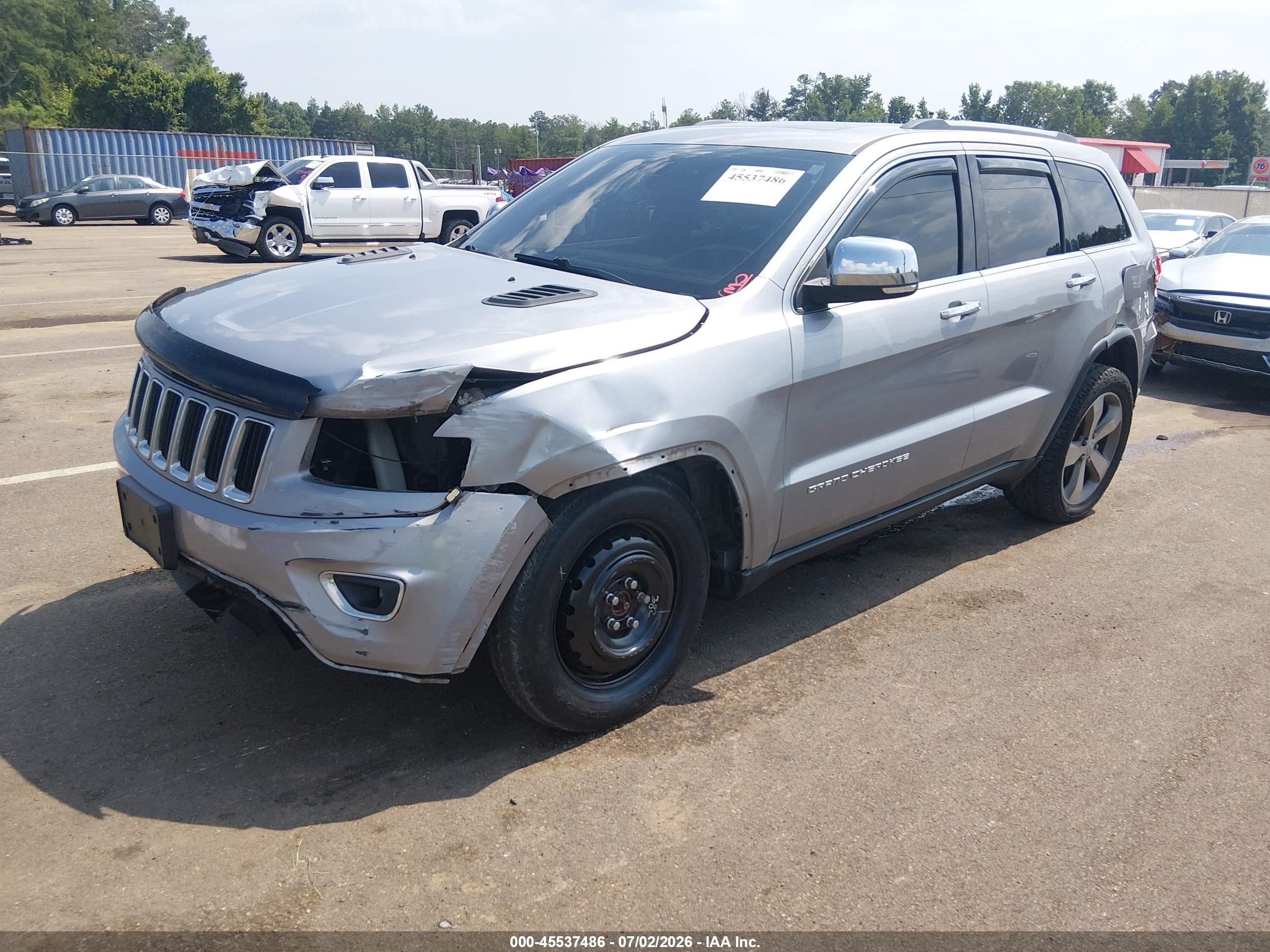 2015 Jeep Grand Cherokee Limited Gray vin: 1C4RJFBG3FC688195