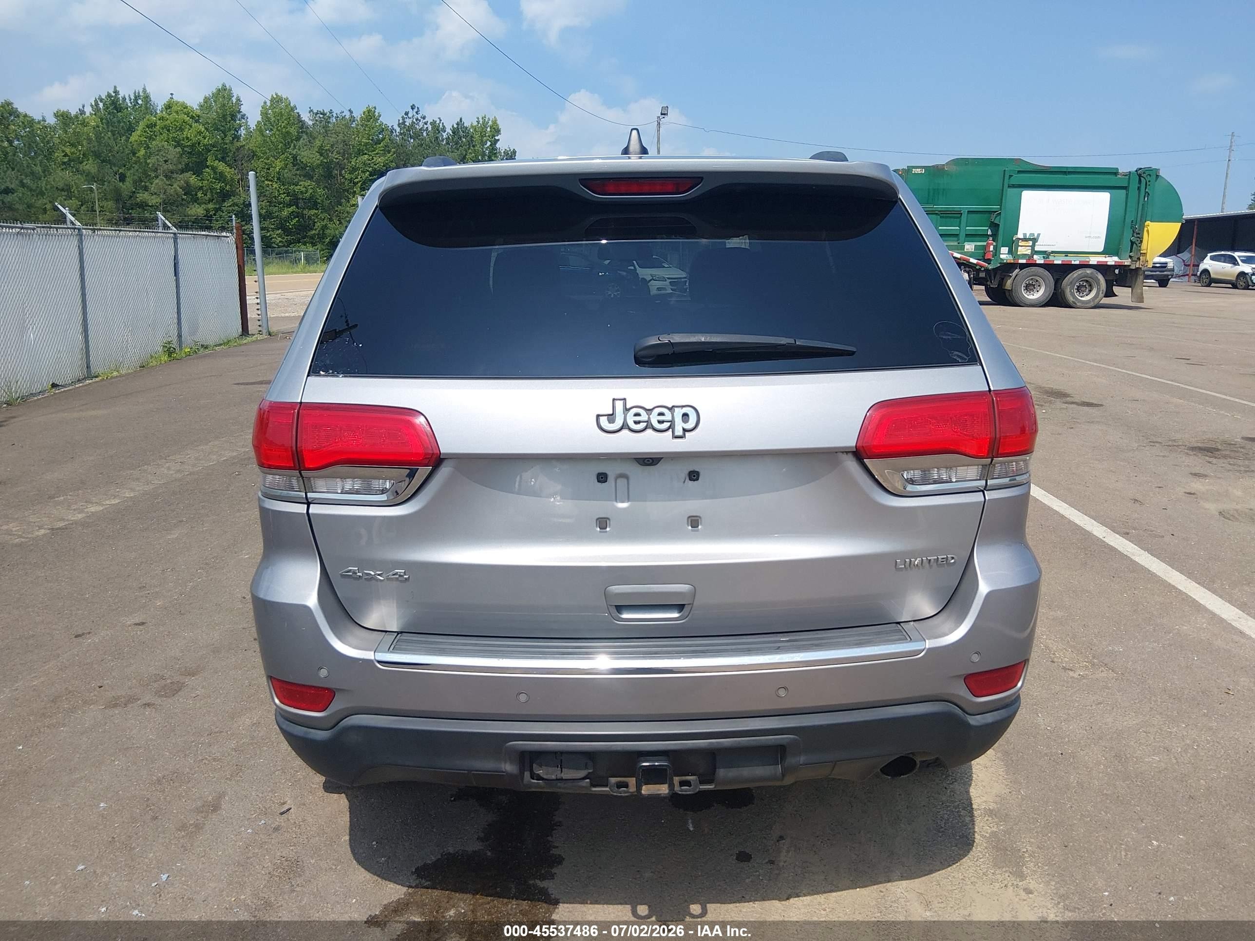 2015 Jeep Grand Cherokee Limited Gray vin: 1C4RJFBG3FC688195
