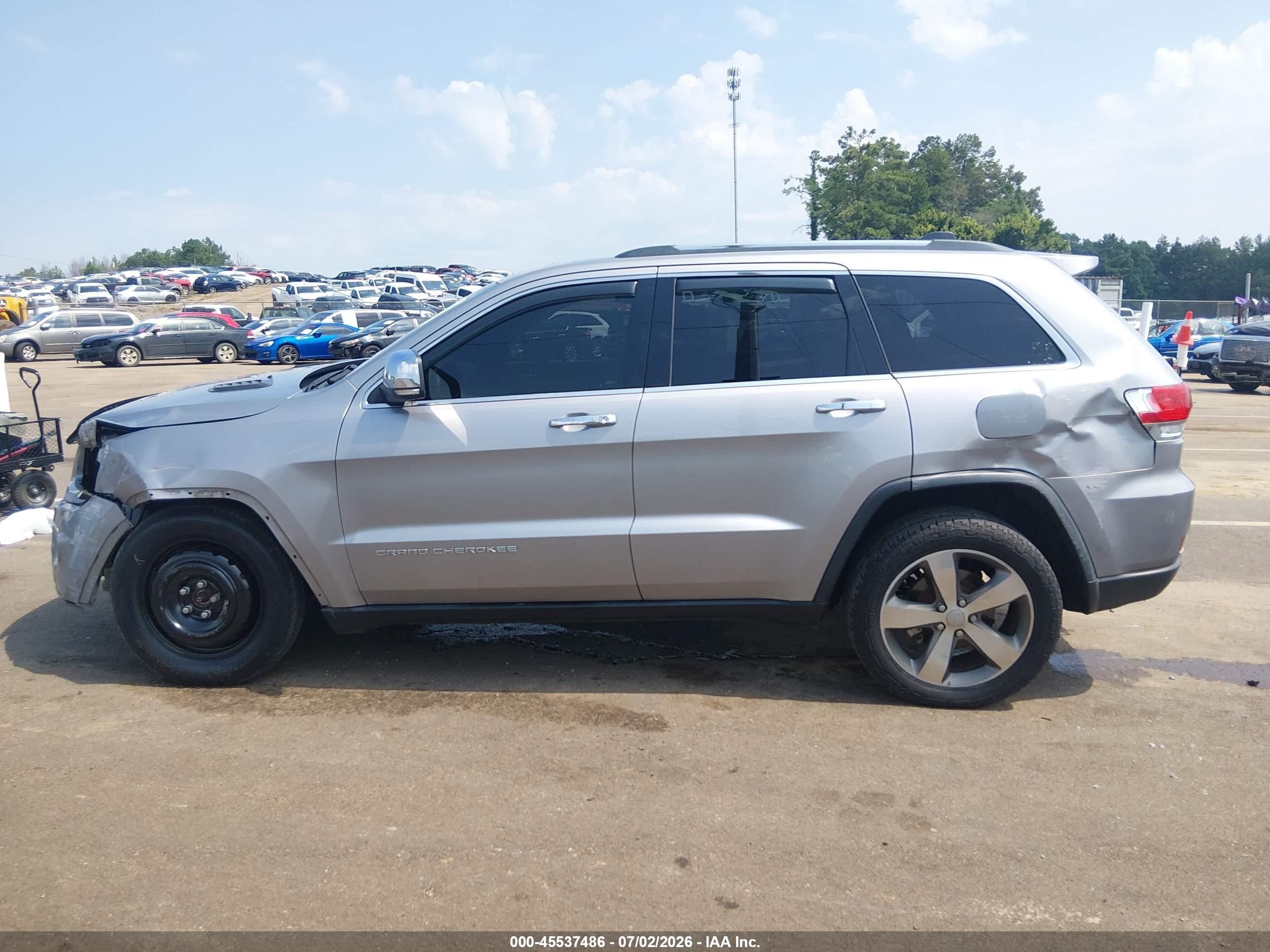 2015 Jeep Grand Cherokee Limited Gray vin: 1C4RJFBG3FC688195