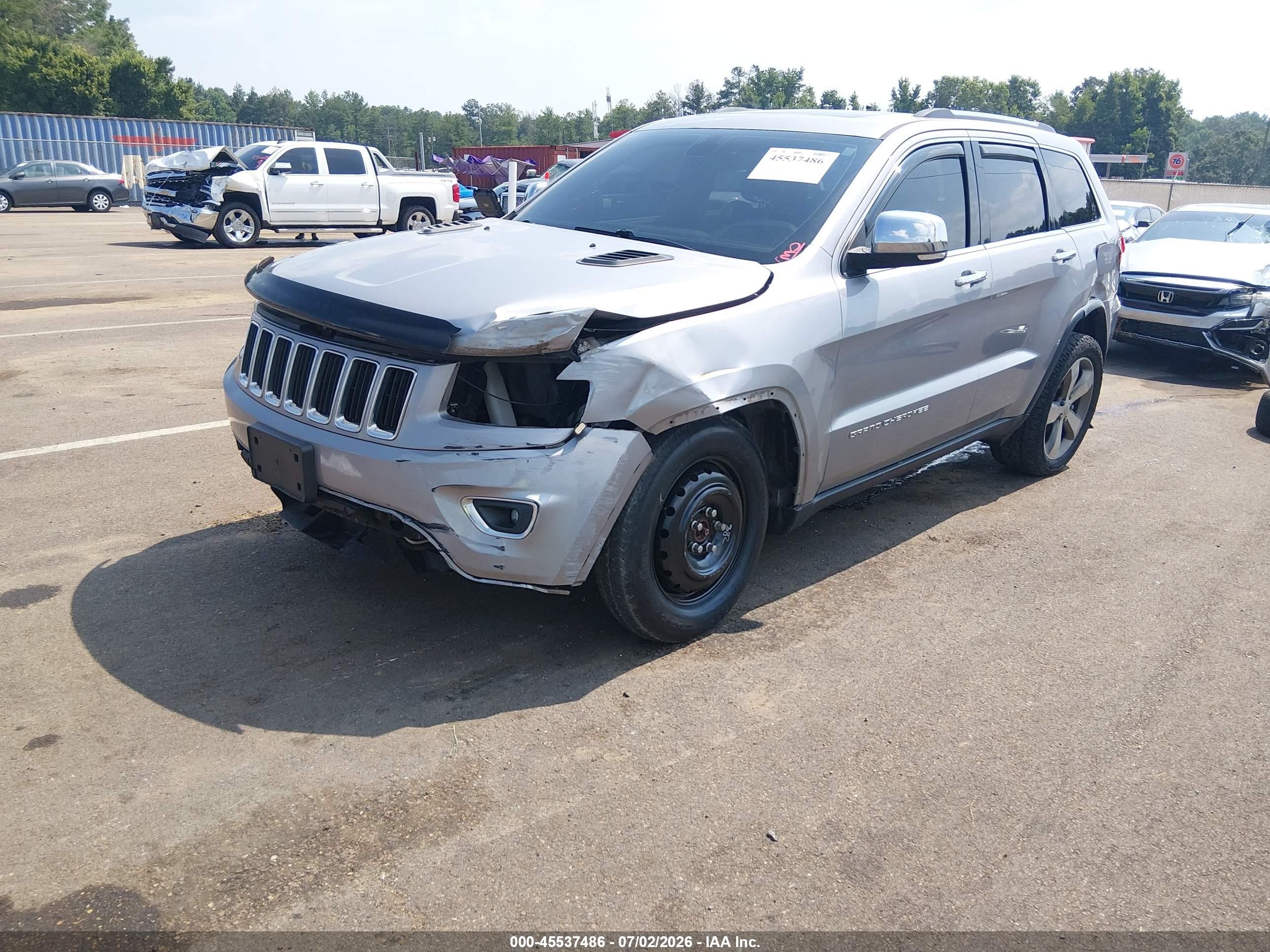 2015 Jeep Grand Cherokee Limited Gray vin: 1C4RJFBG3FC688195