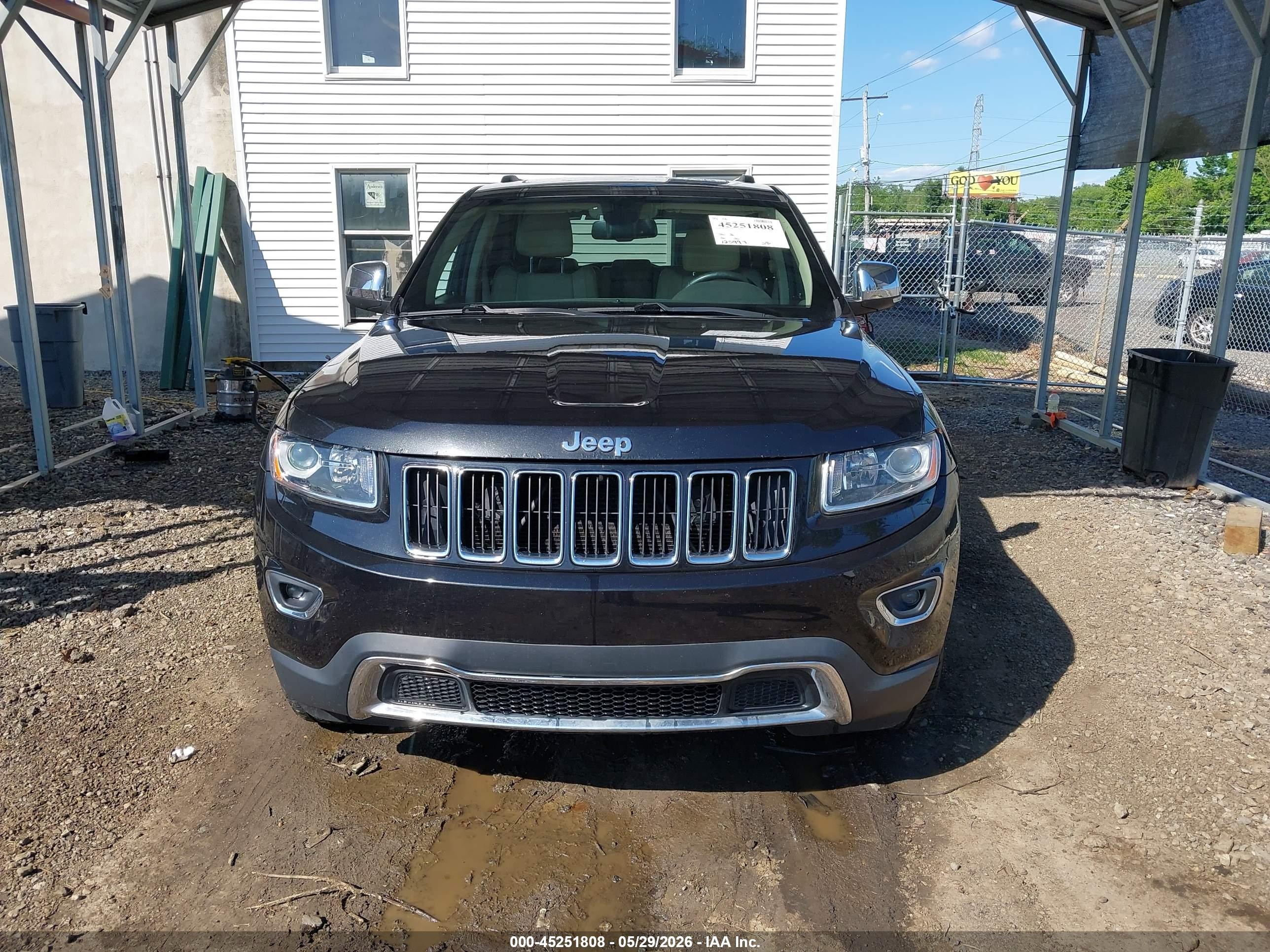 2015 Jeep Grand Cherokee Limited Black vin: 1C4RJFBG3FC717680
