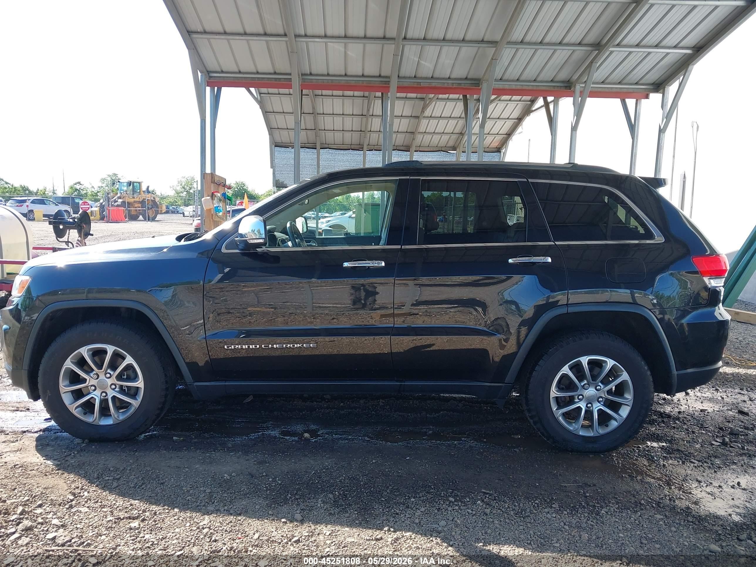 2015 Jeep Grand Cherokee Limited Black vin: 1C4RJFBG3FC717680