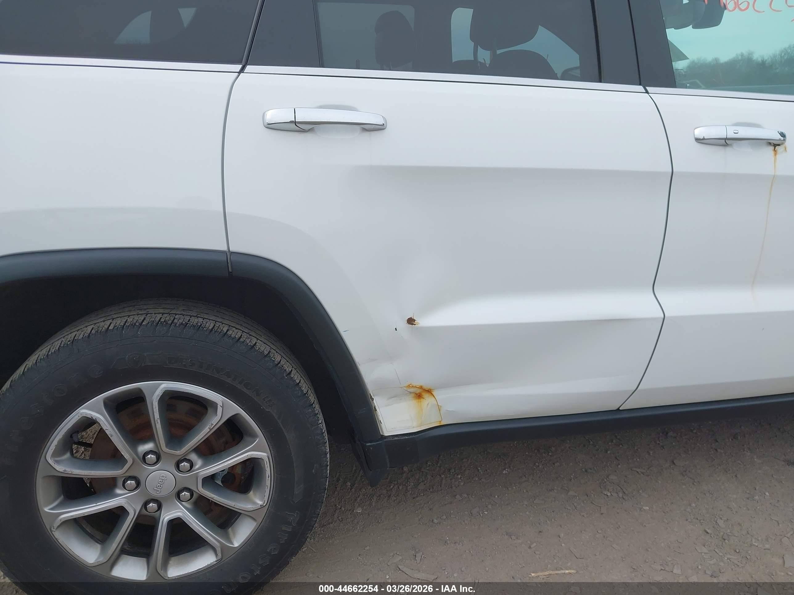 2015 Jeep Grand Cherokee Limited Белый vin: 1C4RJFBG3FC738321