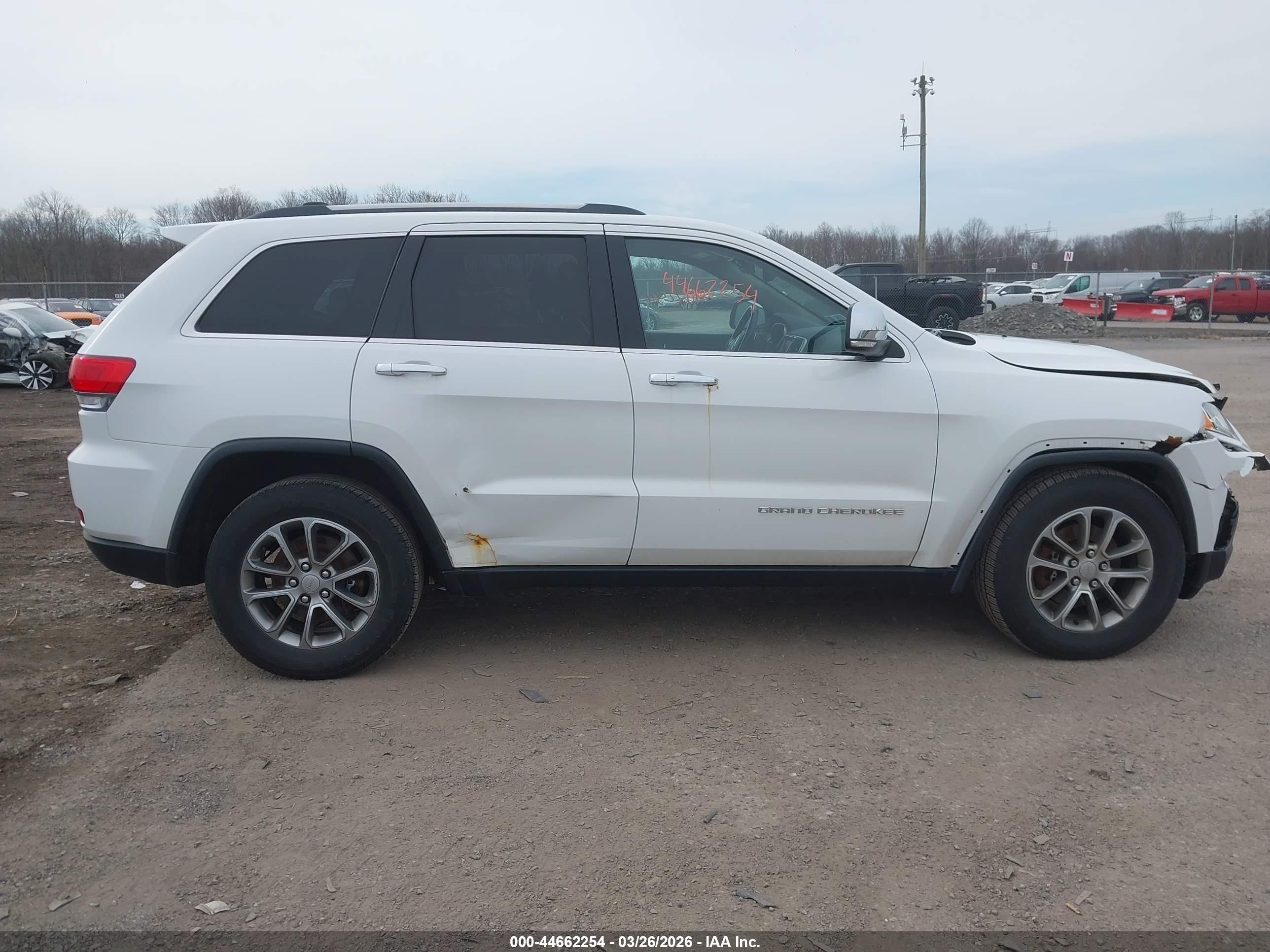 2015 Jeep Grand Cherokee Limited Белый vin: 1C4RJFBG3FC738321