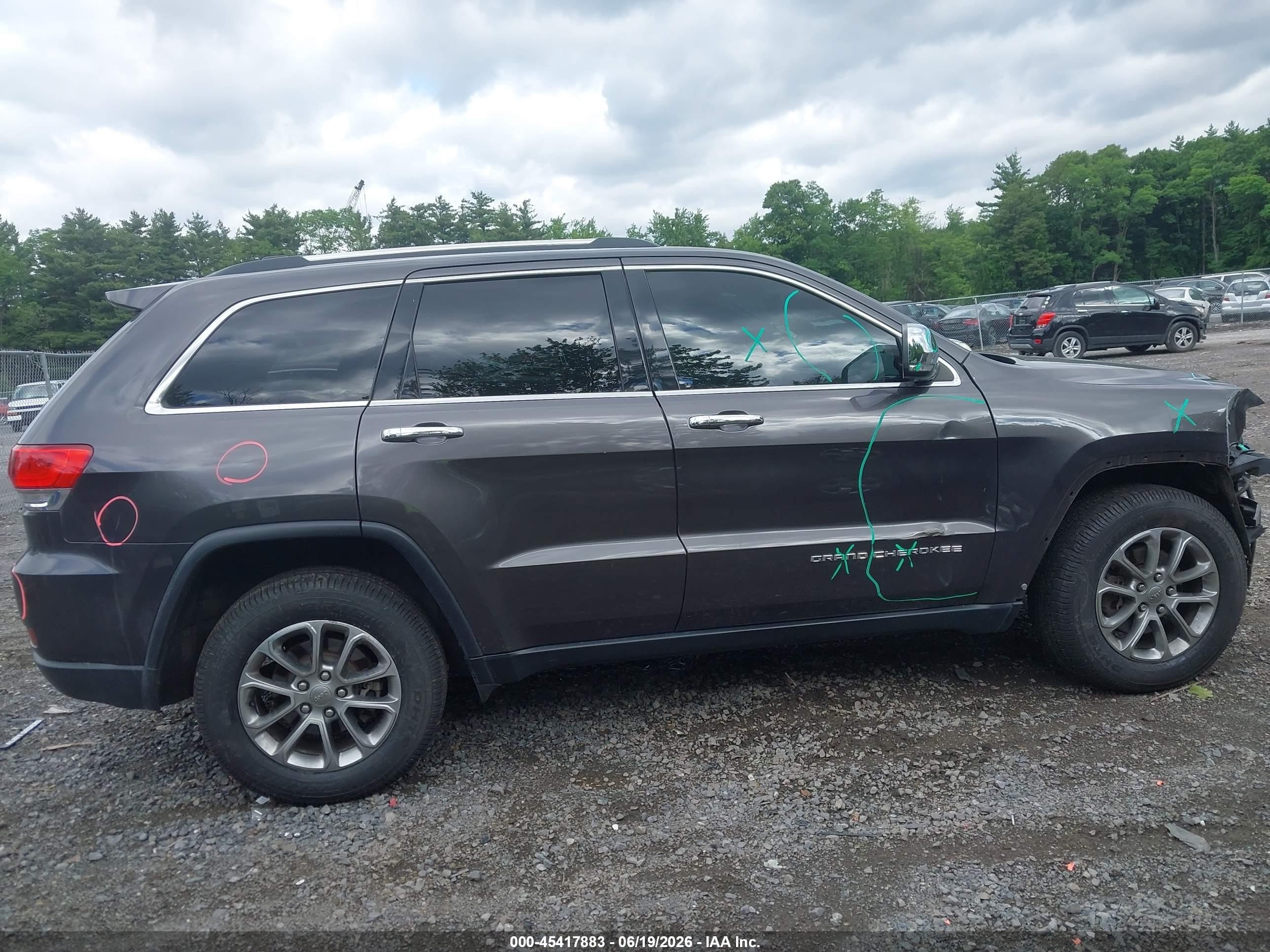 2015 Jeep Grand Cherokee Limited Gray vin: 1C4RJFBG3FC749013