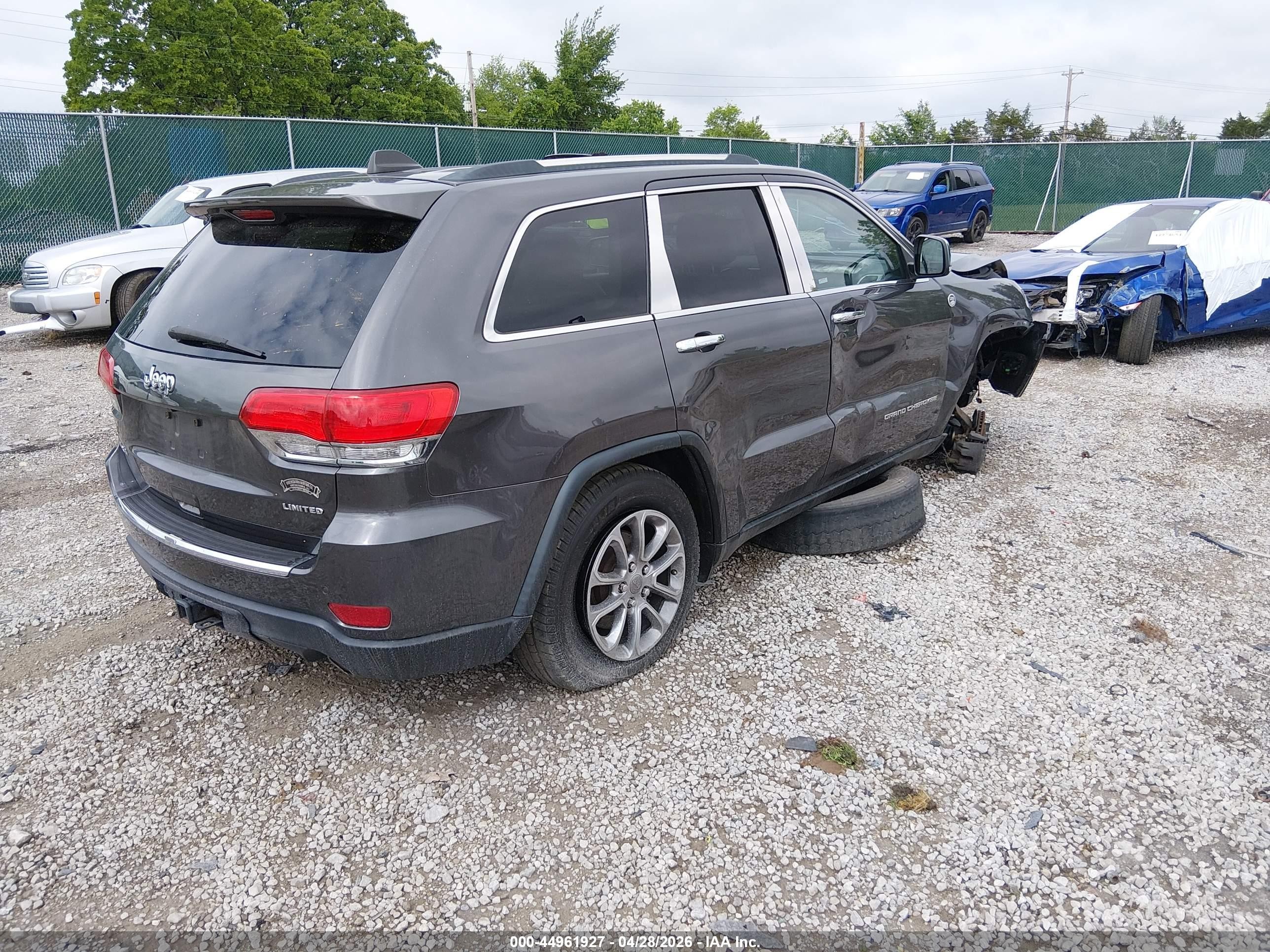 2015 Jeep Grand Cherokee Limited Серый vin: 1C4RJFBG3FC797529