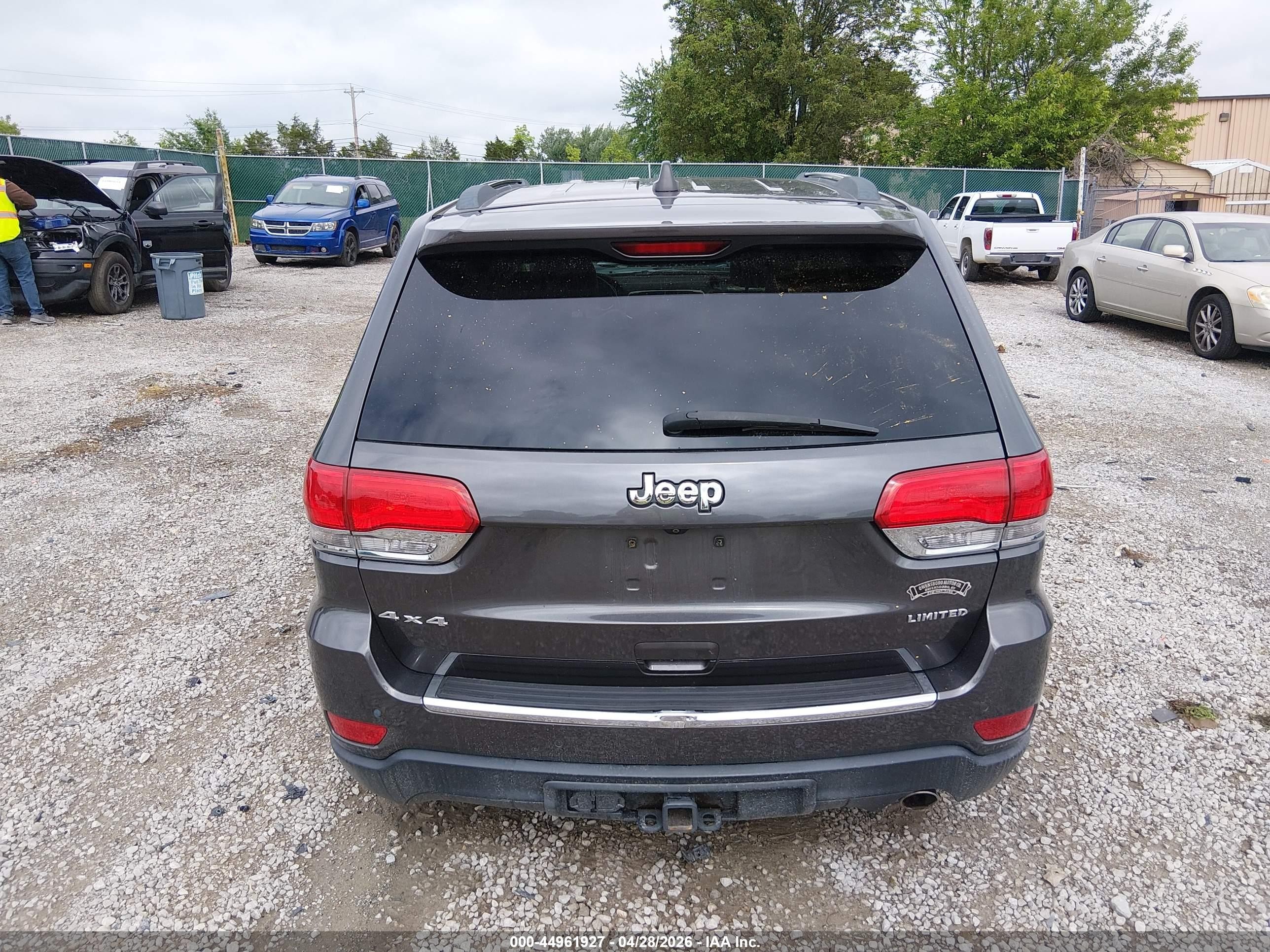 2015 Jeep Grand Cherokee Limited Серый vin: 1C4RJFBG3FC797529