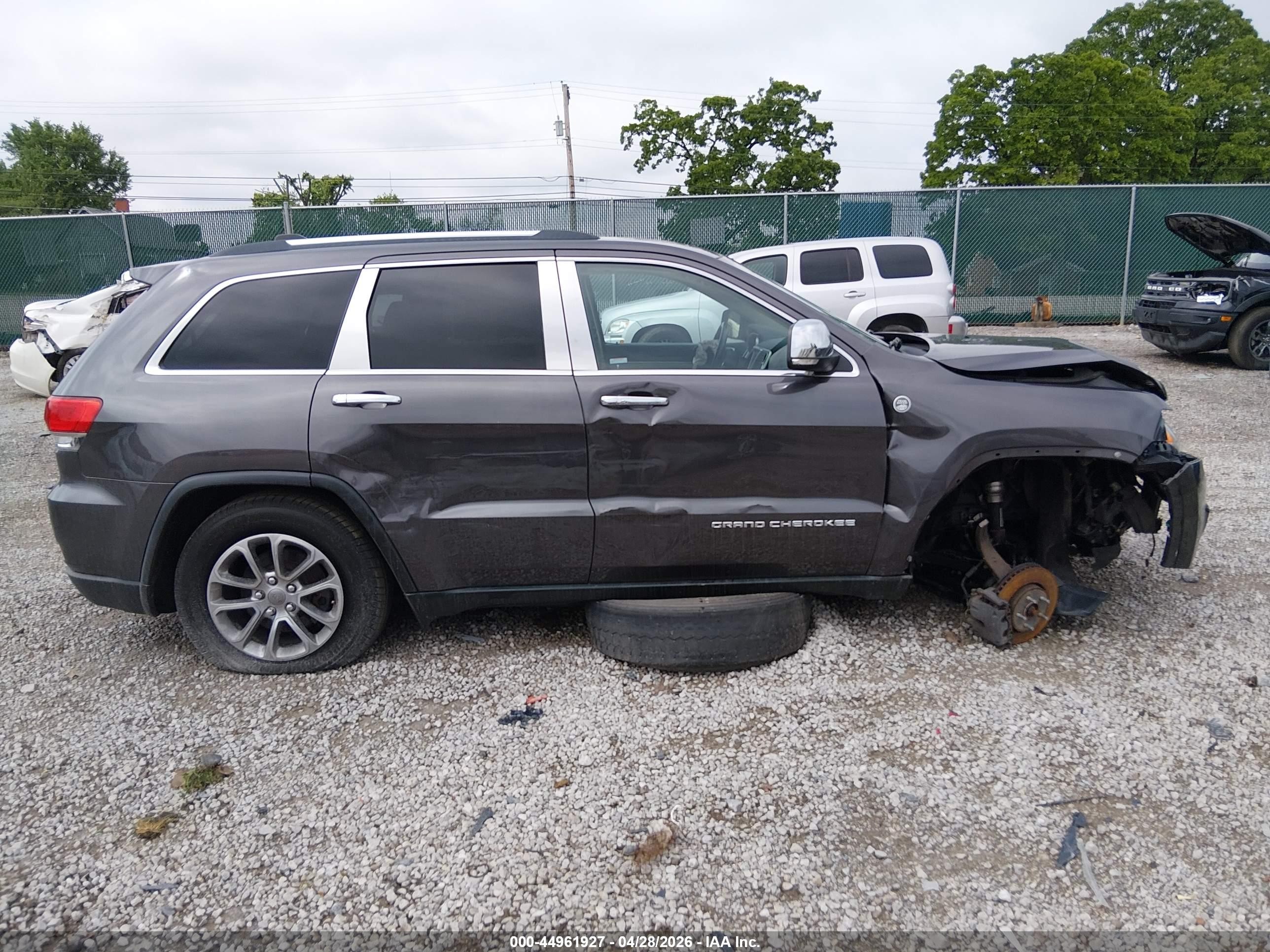 2015 Jeep Grand Cherokee Limited Серый vin: 1C4RJFBG3FC797529