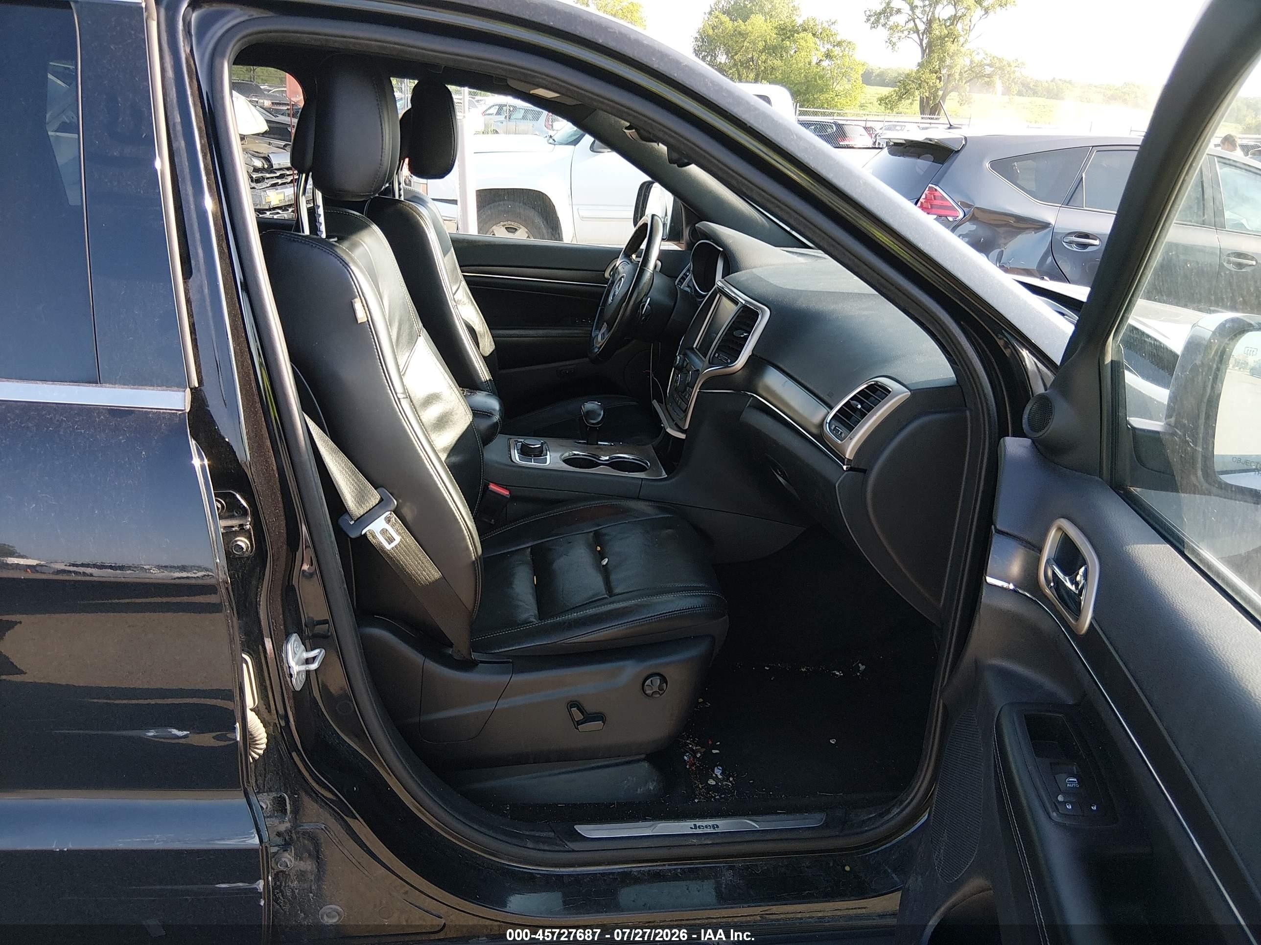 2015 Jeep Grand Cherokee Limited Black vin: 1C4RJFBG3FC812207