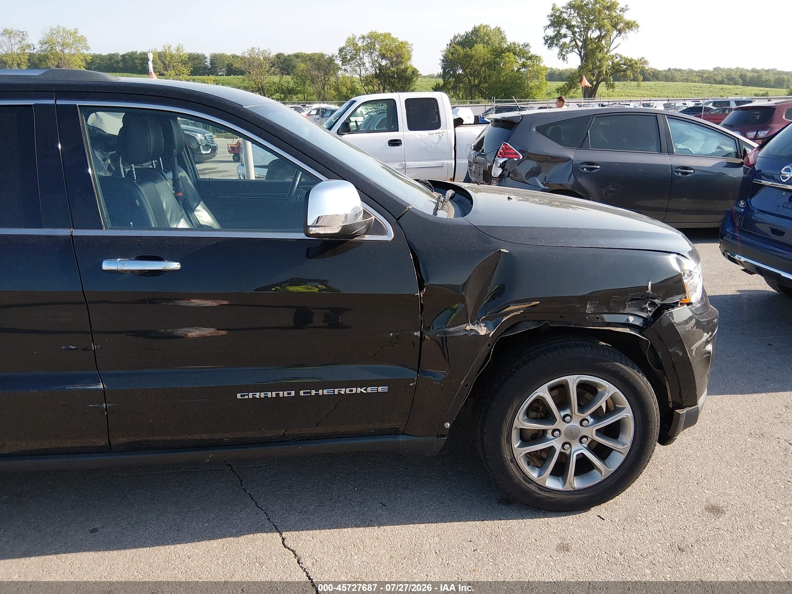 2015 Jeep Grand Cherokee Limited Black vin: 1C4RJFBG3FC812207