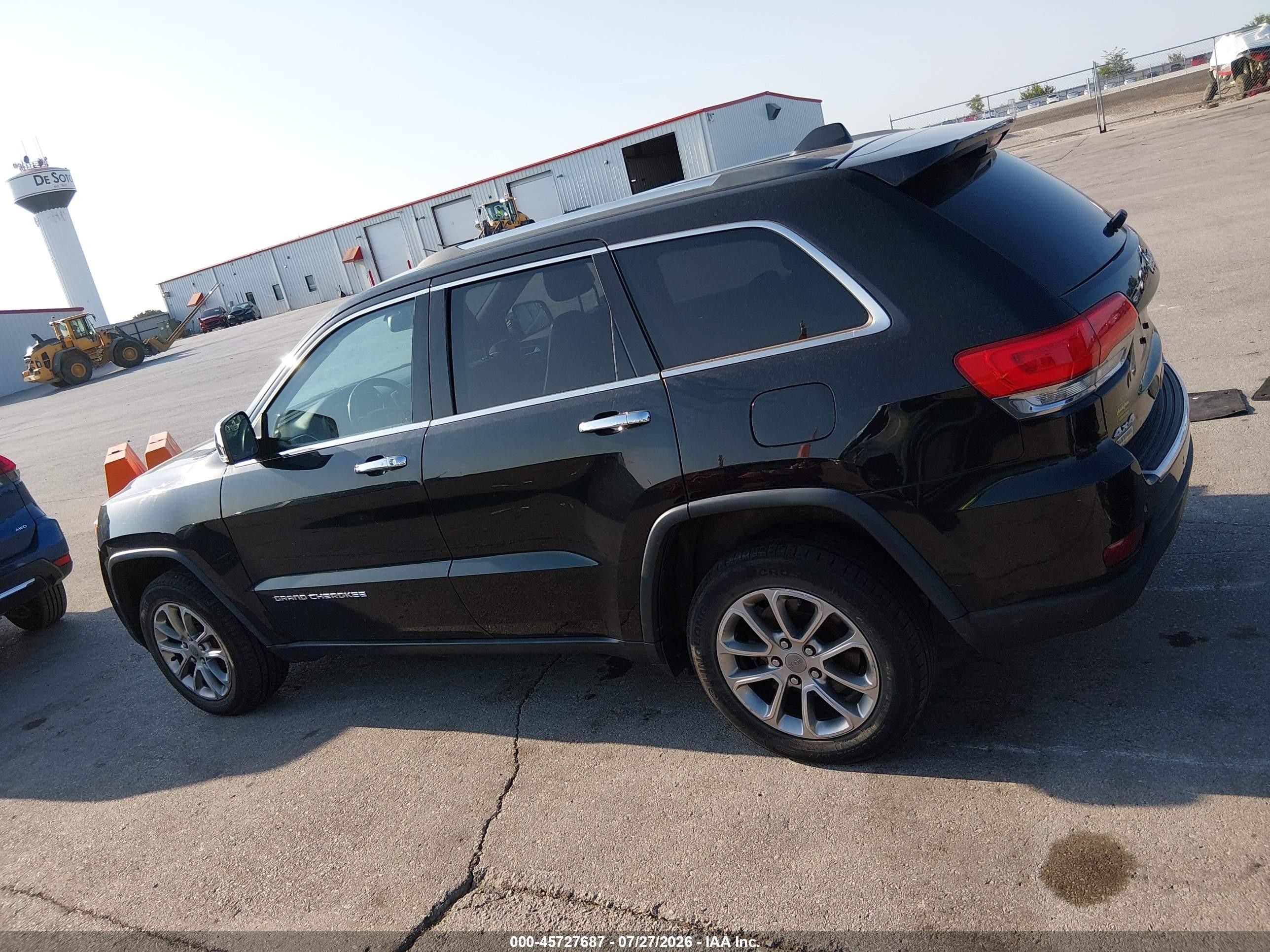 2015 Jeep Grand Cherokee Limited Black vin: 1C4RJFBG3FC812207