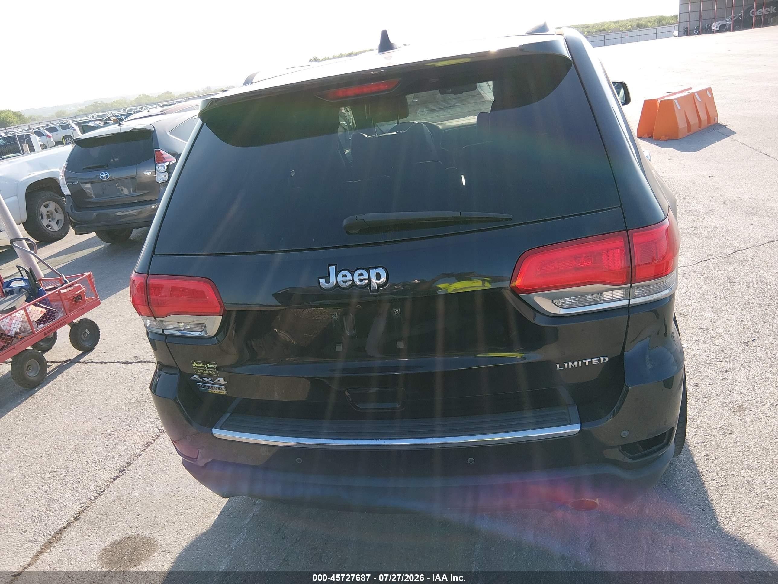 2015 Jeep Grand Cherokee Limited Black vin: 1C4RJFBG3FC812207