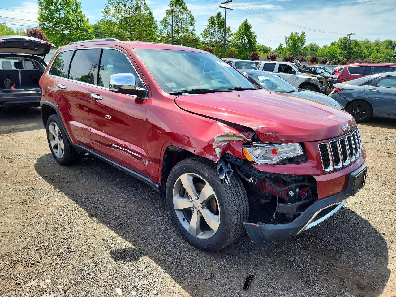 2015 Jeep Grand Cherokee Limited Red vin: 1C4RJFBG3FC943332