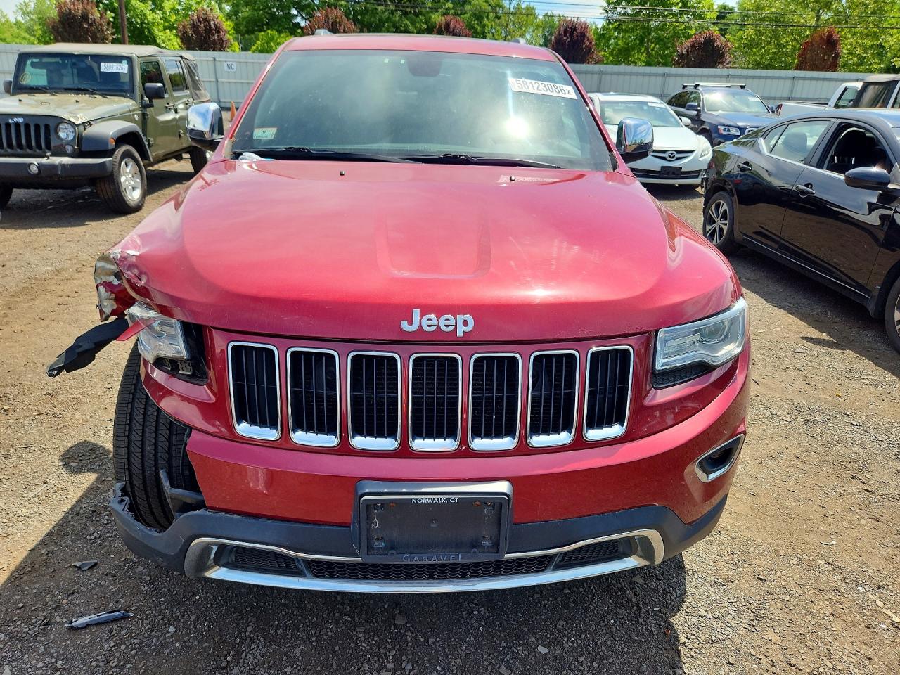 2015 Jeep Grand Cherokee Limited Red vin: 1C4RJFBG3FC943332