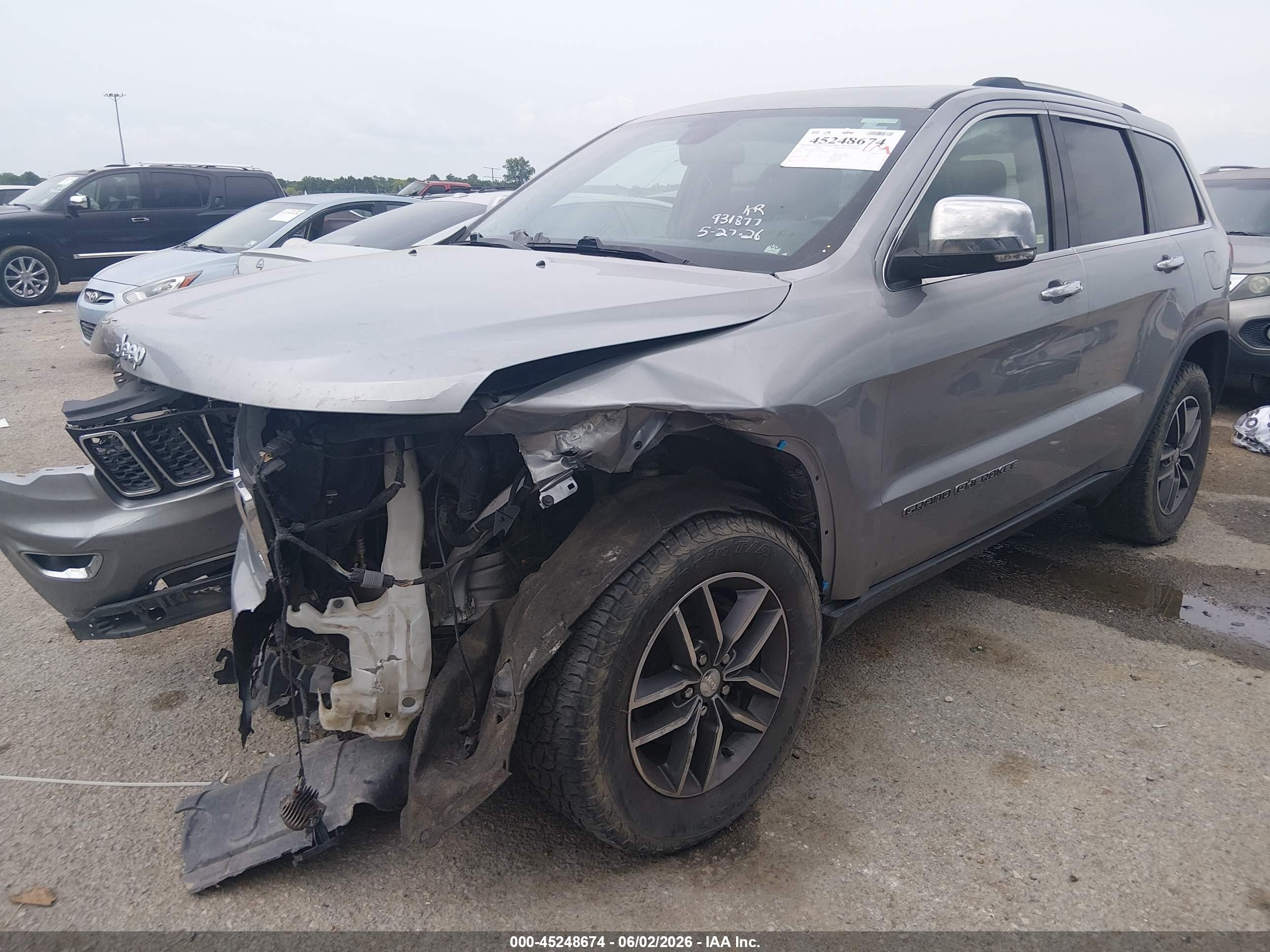 2017 Jeep Grand Cherokee Limited 4x4 Silver vin: 1C4RJFBG3HC931877