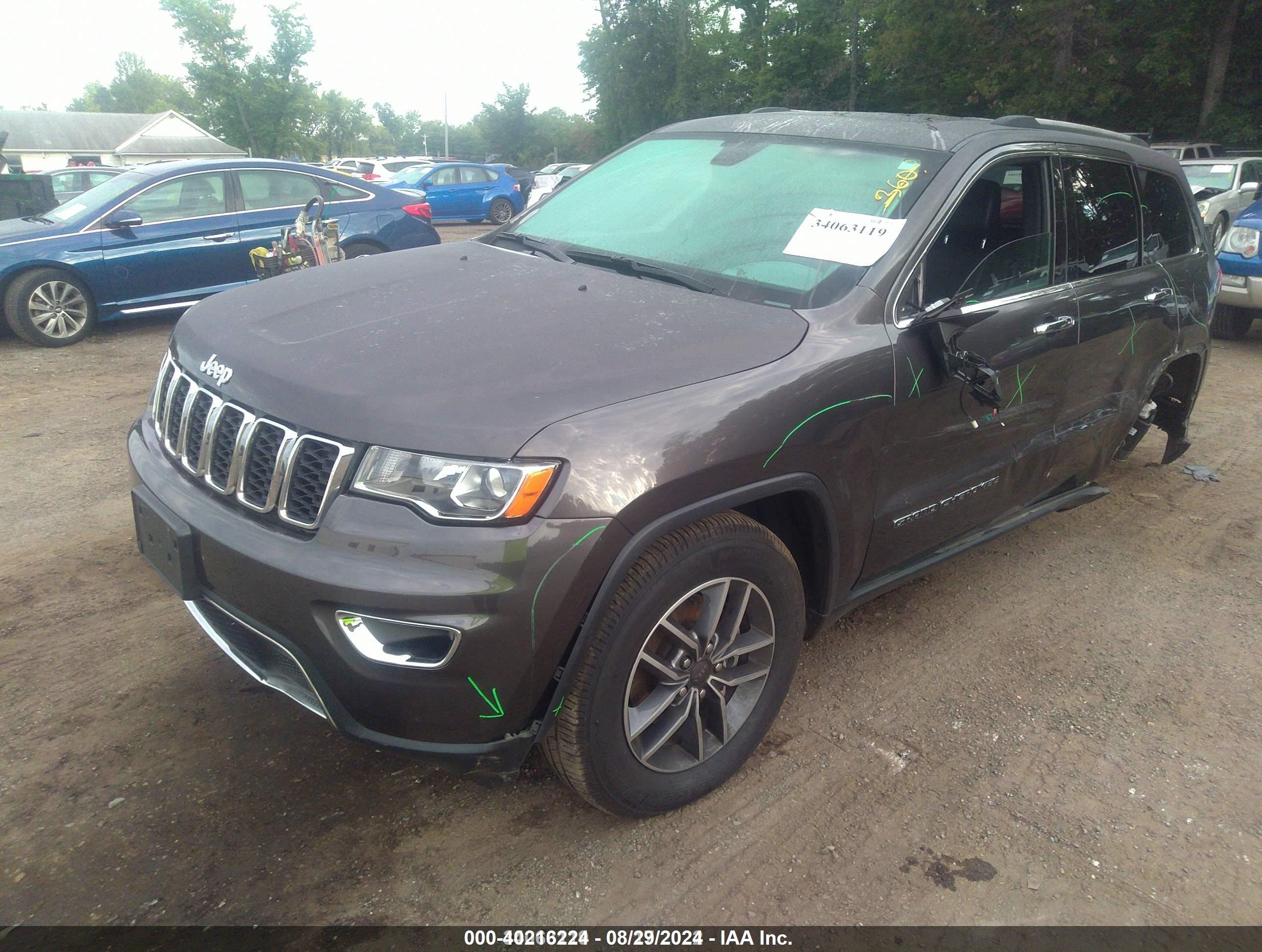 2019 Jeep Grand Cherokee Limited 4x4 Gray vin: 1C4RJFBG3KC804022